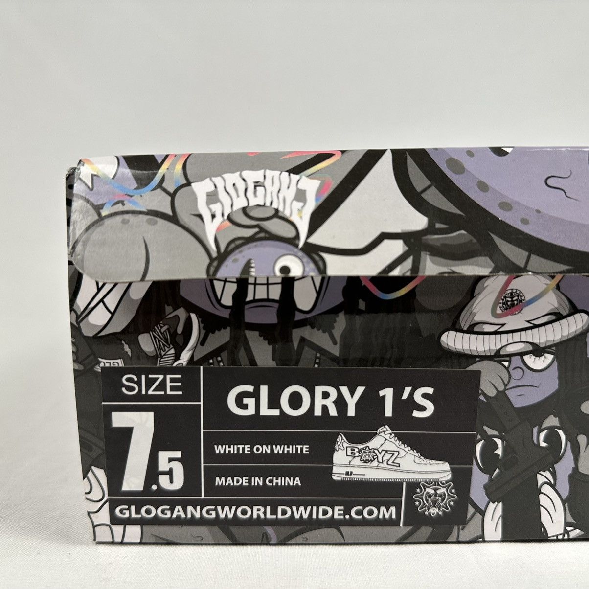 Glo Gang × Streetwear Glory Boyz Glo Gang Glory 1's White on