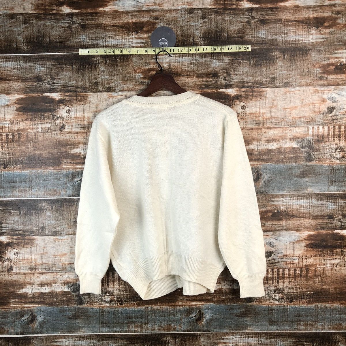 Vintage DL Erina cat Beige Cardigan Knitwear #C727 Size M / US 6-8 / IT 42-44 - 12 Thumbnail