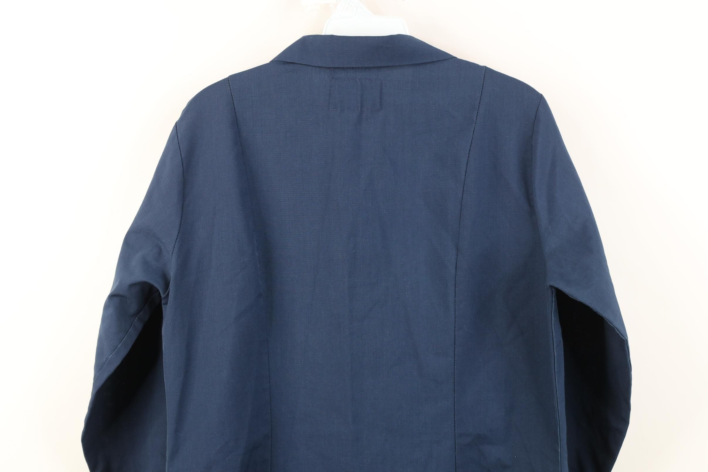 Vintage Vintage 60s Nurse Medical Button Lab Coat Jacket Blue USA Size M / US 6-8 / IT 42-44 - 12 Thumbnail