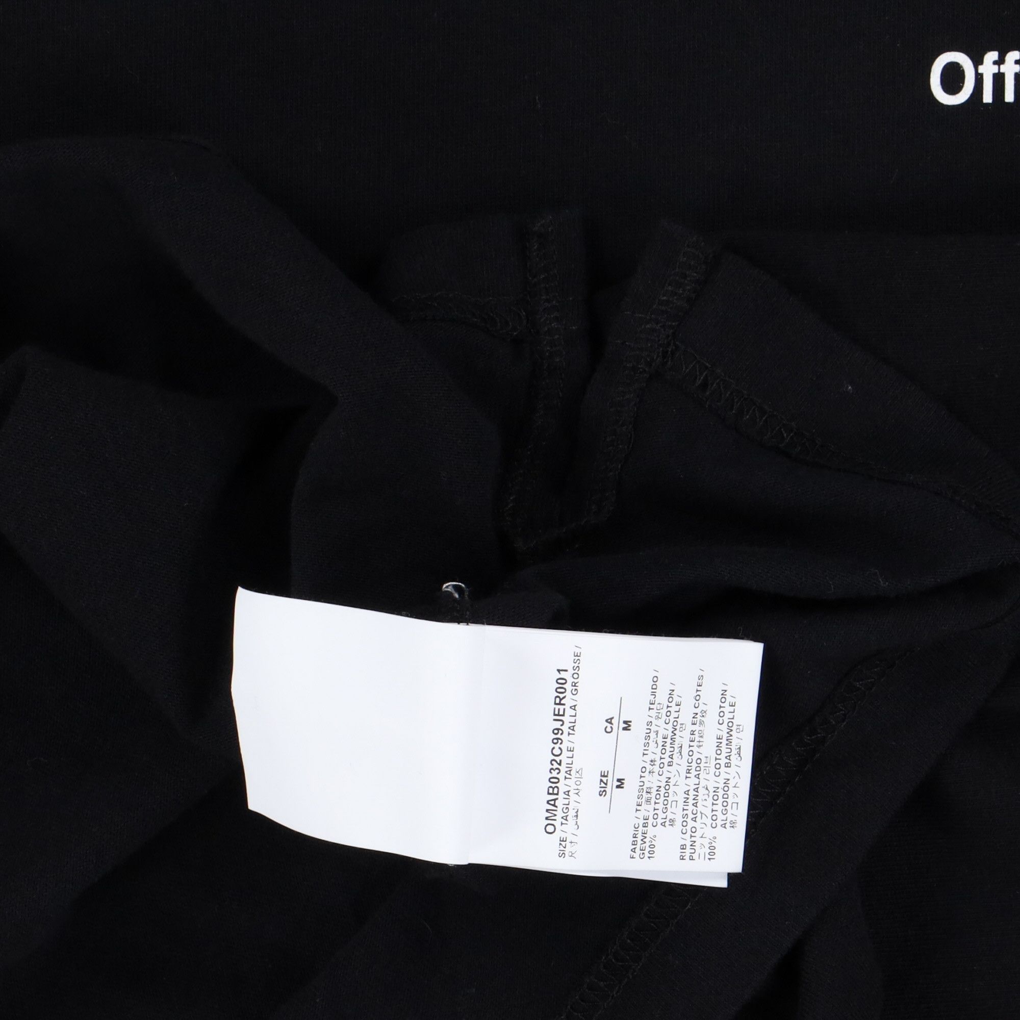 Off-White Black Caravaggio Arrows Oversized Mock Neck LS T-Shirt Size US M / EU 48-50 / 2 - 8 Thumbnail