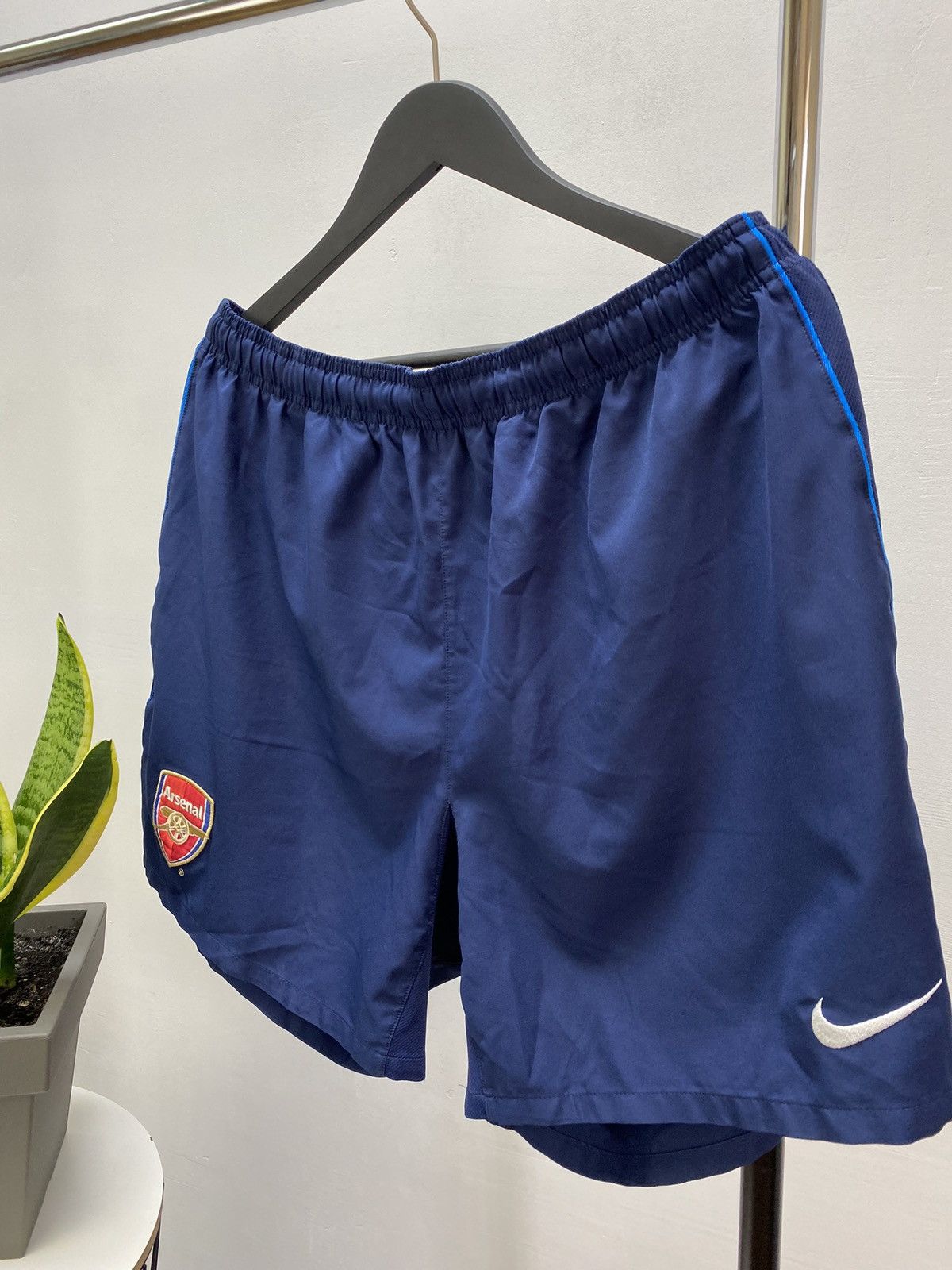 Nike × Vintage Nike Arsenal 2009 2010 Soccer Shorts Football Size US 36 / EU 52 - 2 Thumbnail