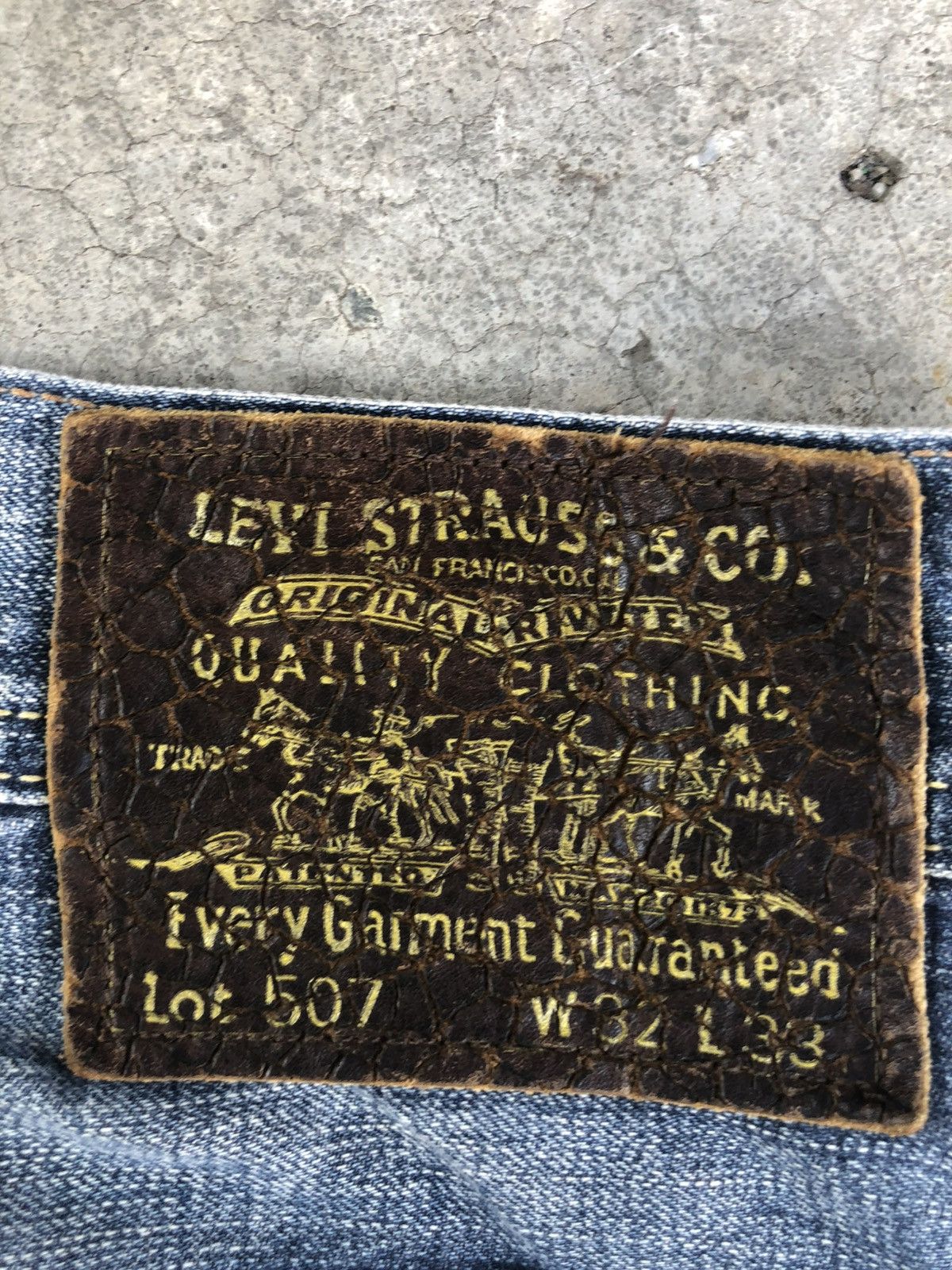 If Six Was Nine Y2k Levis Flared Jeans Bootcut 507 Distressed Jeans Size US 32 / EU 48 - 18 Thumbnail