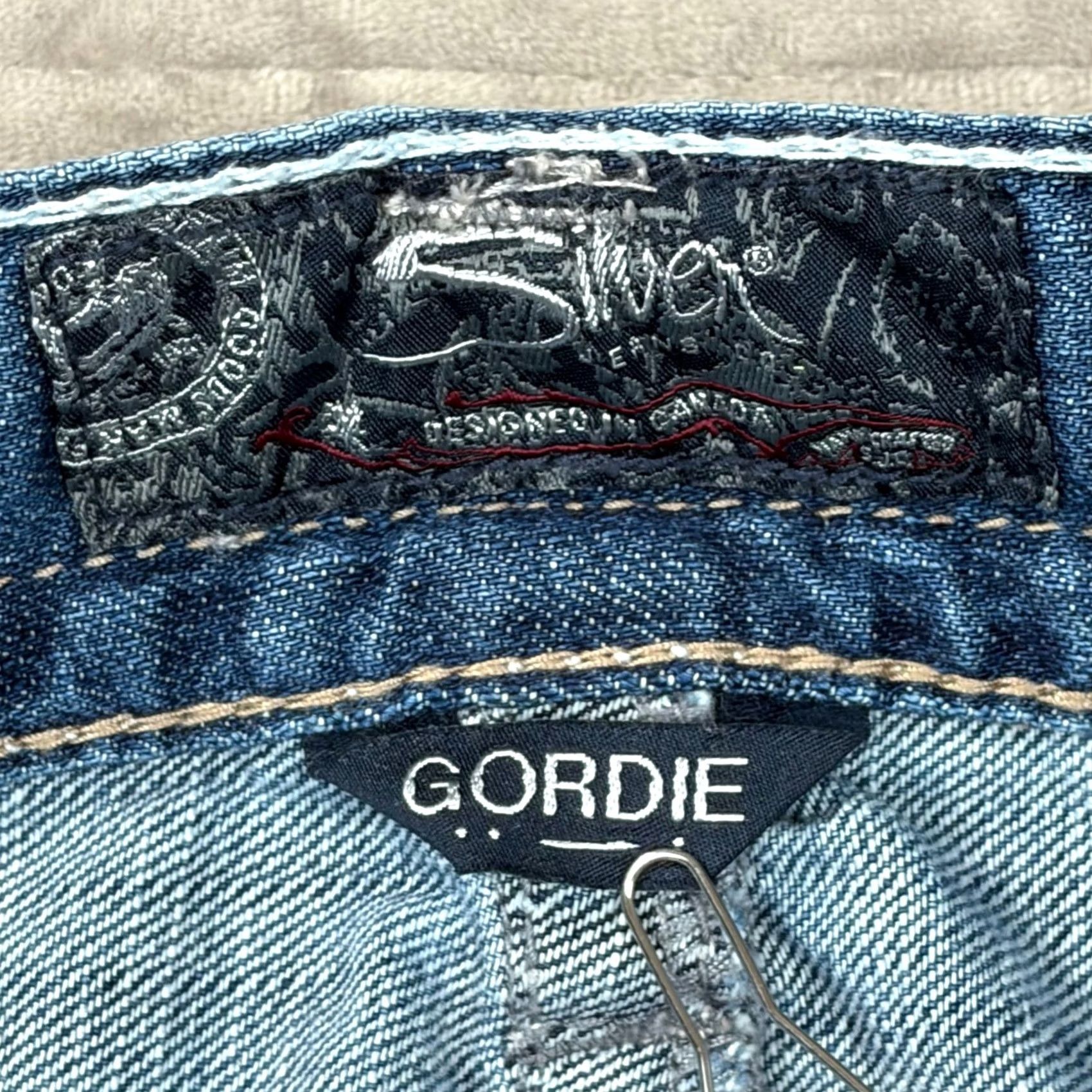 Silver Jeans Co. Silver Jeans Co Gordie Jeans Straight 40x32 Men Blue Denim 5-Pocket Zip Button M83456LD250 Size US 40 / EU 56 - 7 Thumbnail