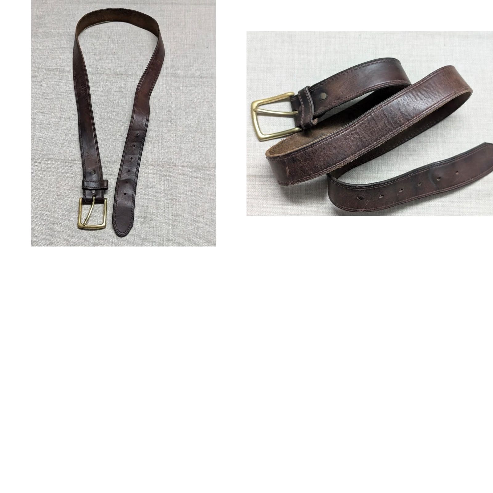 Vintage VINTAGE Red Wing Shoes belt Western 40 brown cowhide leather belt Mens Size 40 - 9 Thumbnail