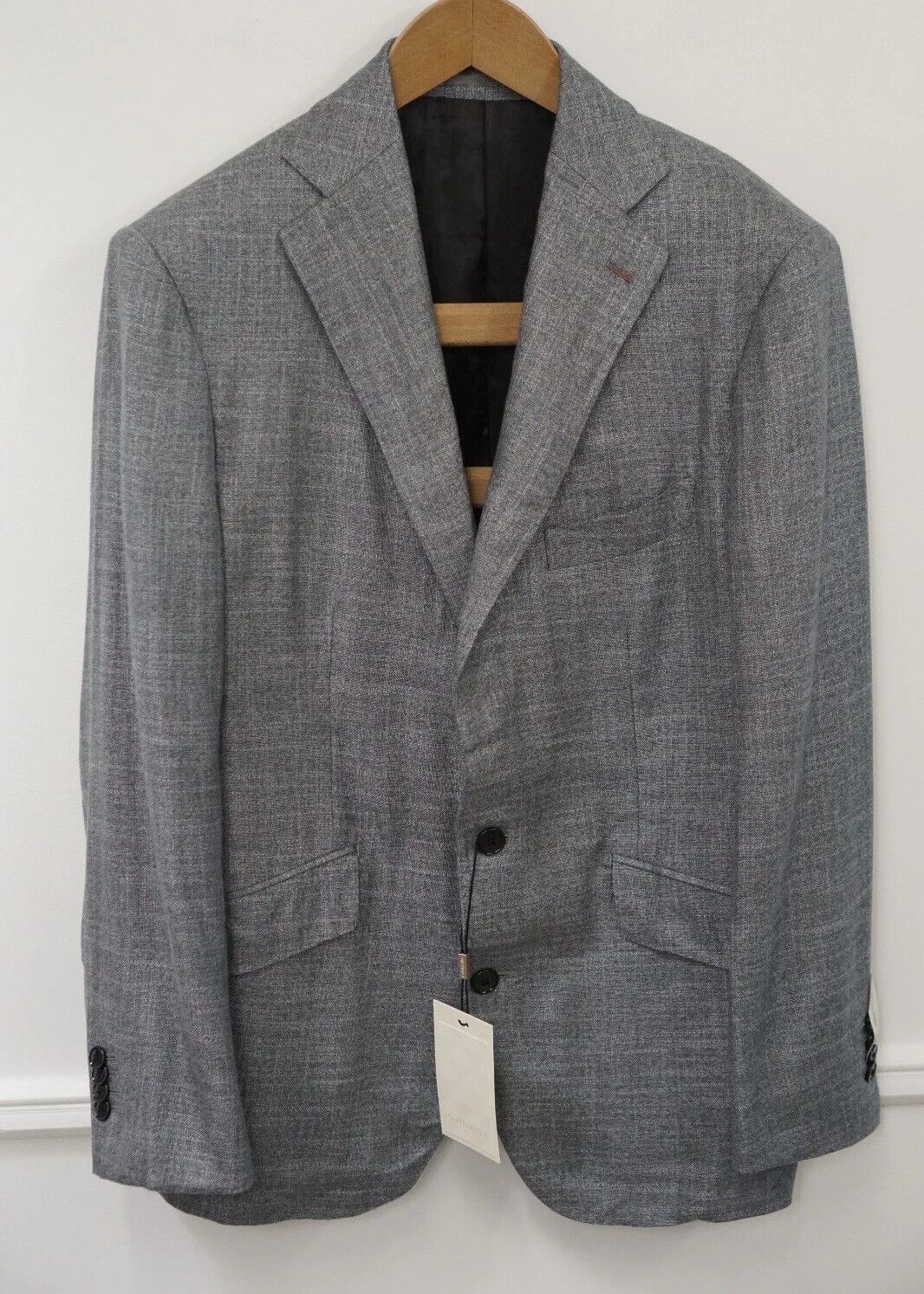 Suitsupply Men Suitsupply Blazer Lazio Bamboo Grey Huddersfield US38S Size 38S - 1 Thumbnail