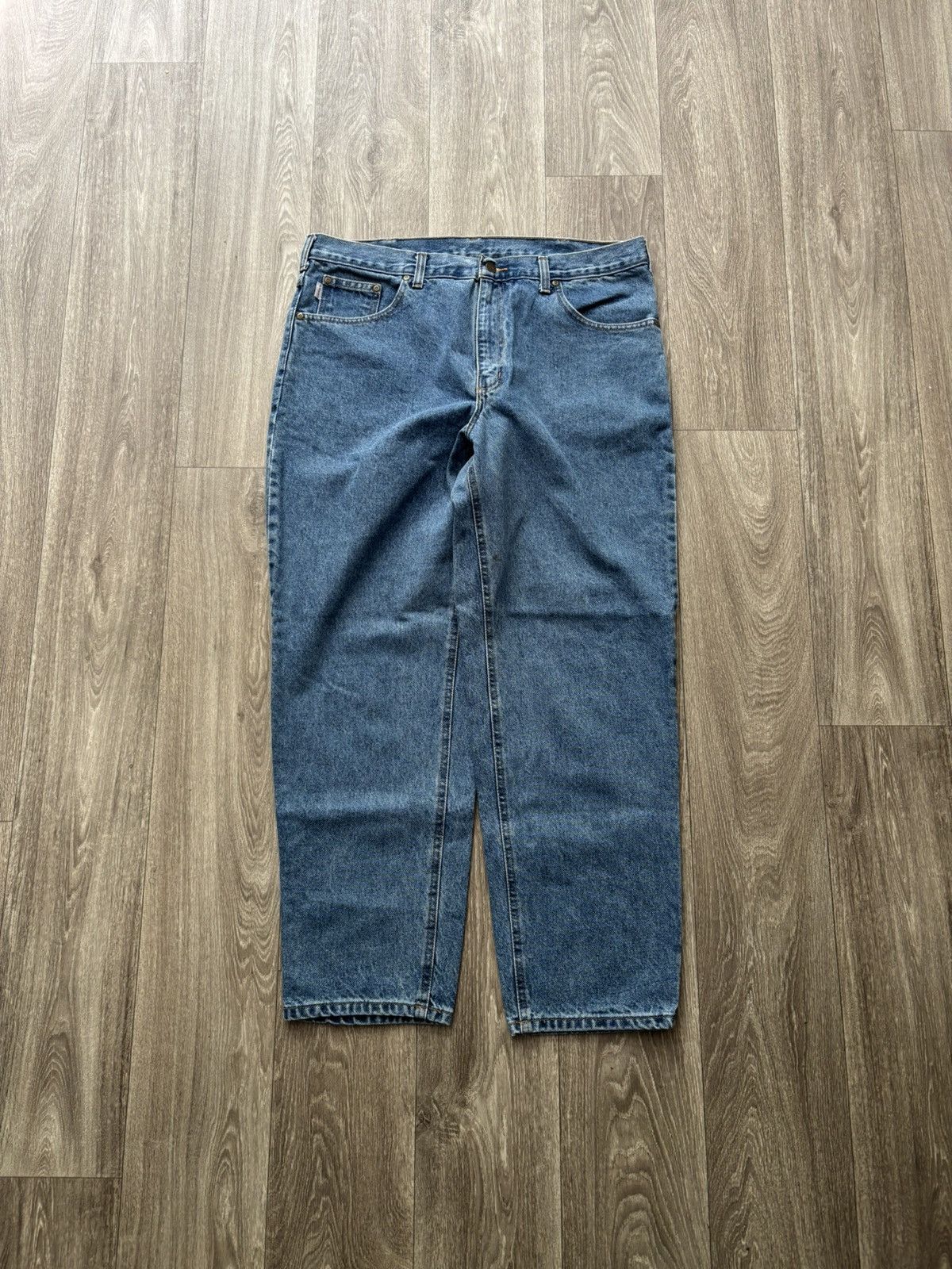 Carhartt Carhartt Medium Blue Denim Jeans 36 x 30 Size US 36 / EU 52 - 2 Thumbnail