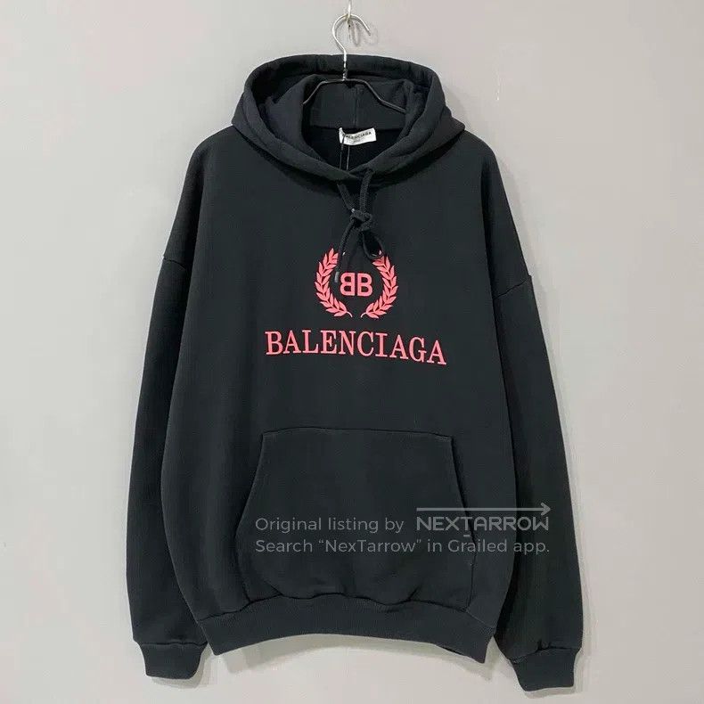 Balenciaga Balenciaga Wheat Pattern Printed Hoodie Size US S / EU 44-46 / 1 - 1 Thumbnail