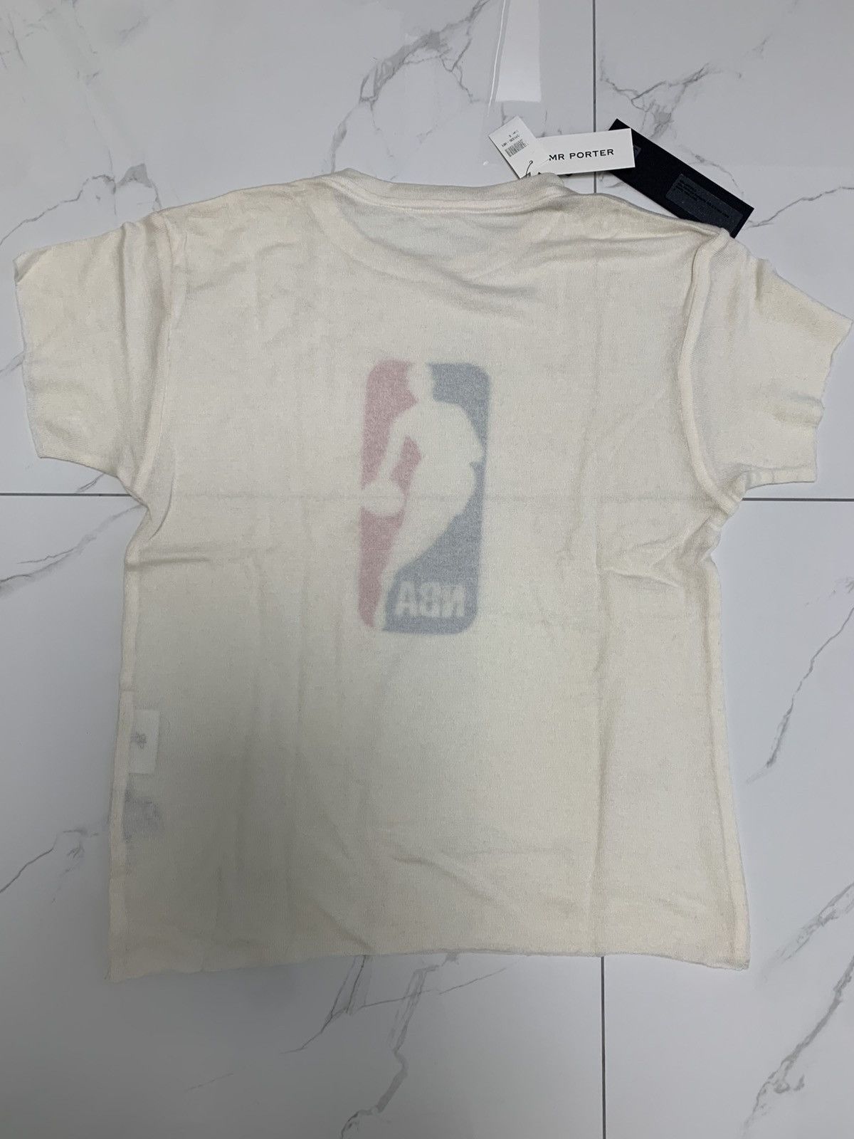 The Elder Statesman NBA Printed Cashmere and Silk-Blend T-Shirt Size US S / EU 44-46 / 1 - 2 Thumbnail