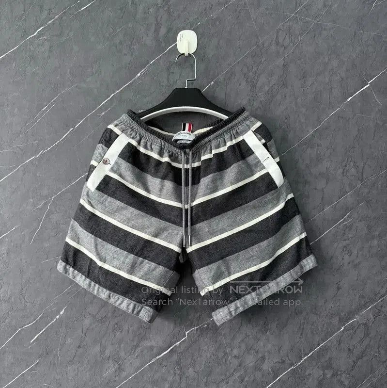 Thom Browne Thom Browne Men's Striped Cotton Shorts . Size US 32 / EU 48 - 1 Thumbnail