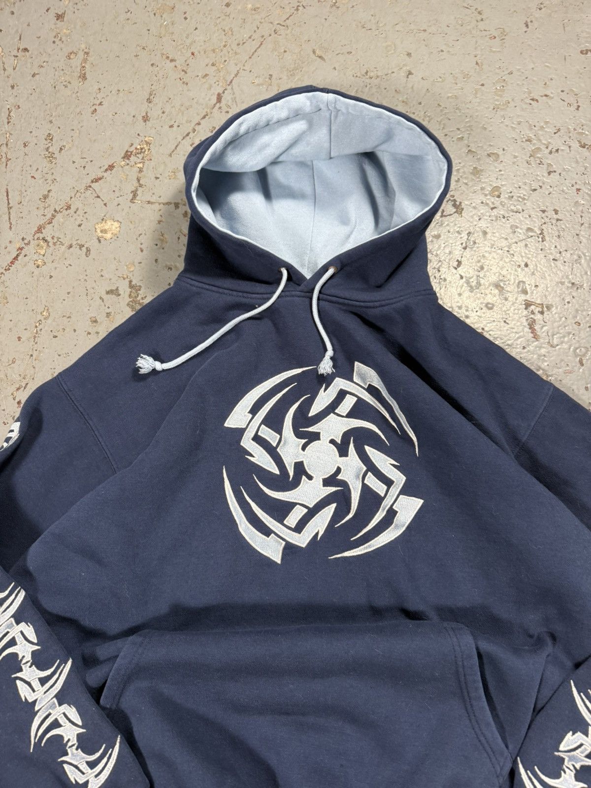 Other Insane Y2k Neo Tribal Sapphire Lounge Hoodie Size US XL / EU 56 / 4 - 4 Thumbnail