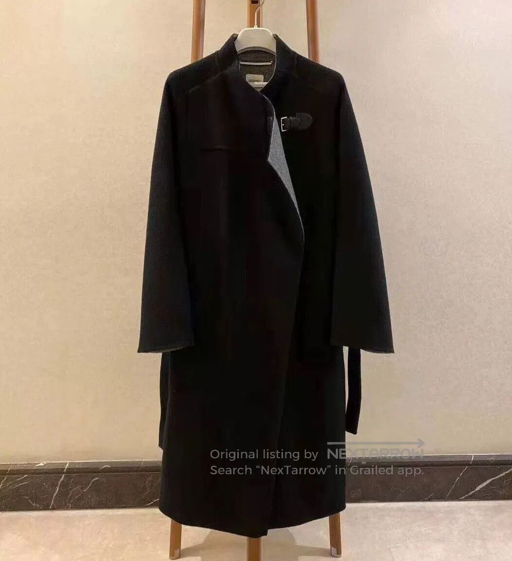 Hermes hermes black and gray cashmere coat. Size US S / EU 44-46 / 1 - 3 Thumbnail