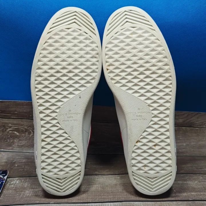 Louis Vuitton Louis Vuitton Luxembourg Casual Sneakers in White Red -2508 Size US 9.5 / EU 42-43 - 2 Thumbnail