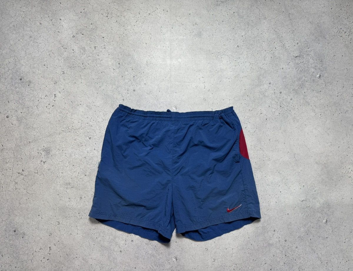 Nike Nike Big Swoosh Vintage 90’s Shorts Drill Y2K Size US 36 / EU 52 - 2 Thumbnail