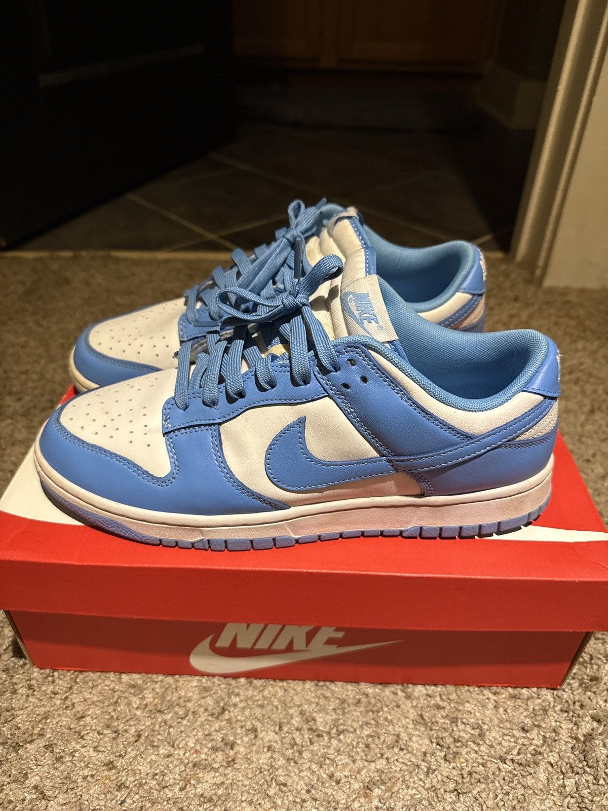 Nike Nike Dunk Low Carolina Blue Size US 10 / EU 43 - 4 Thumbnail