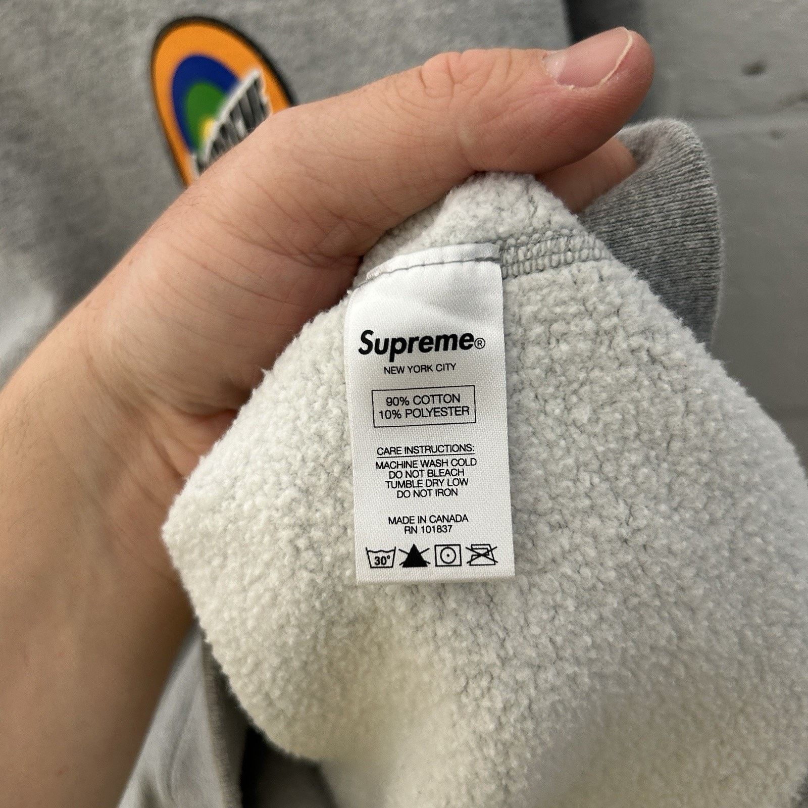 Supreme Supreme Tide Spin Logo Crewneck Sweatshirt “Grey” SS16 Size US M / EU 48-50 / 2 - 10 Thumbnail