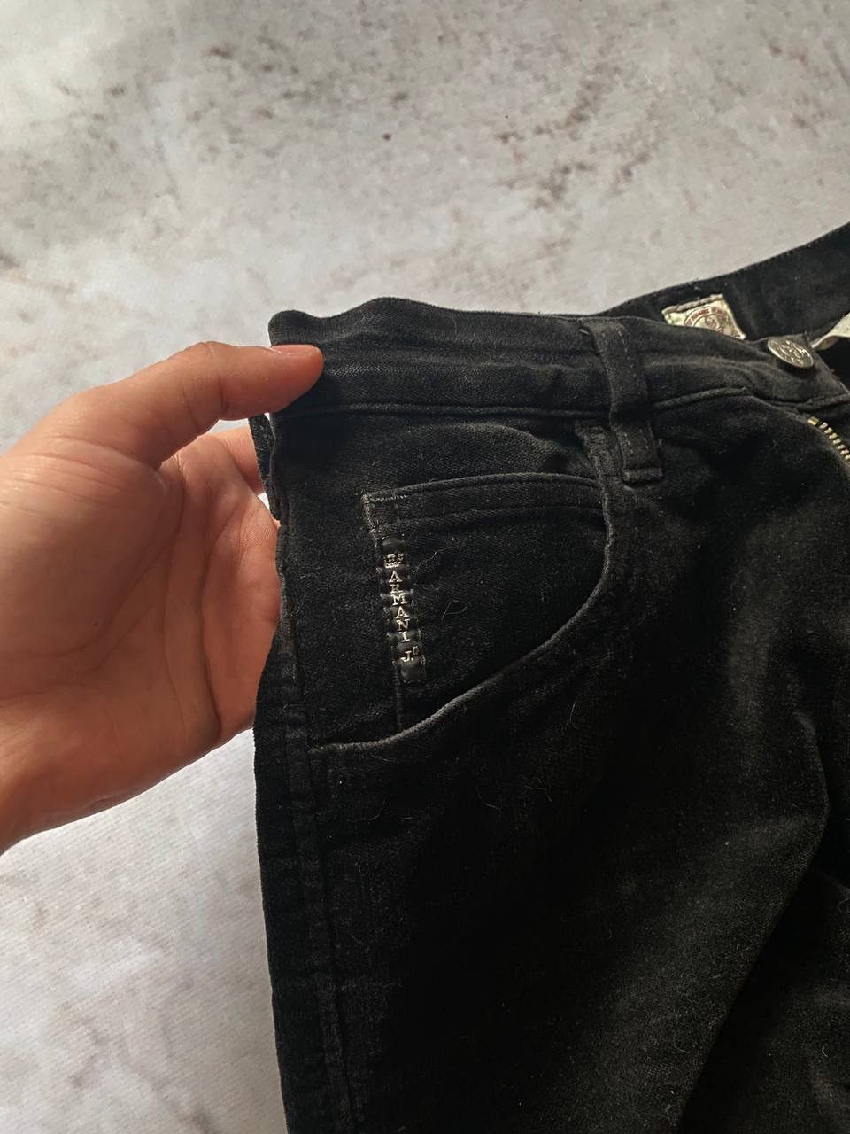 Armani × Giorgio Armani × Vintage Vintage 90s Armani Jeans Velour Velvet Trousers Pants Y2K Size 29" - 9 Thumbnail