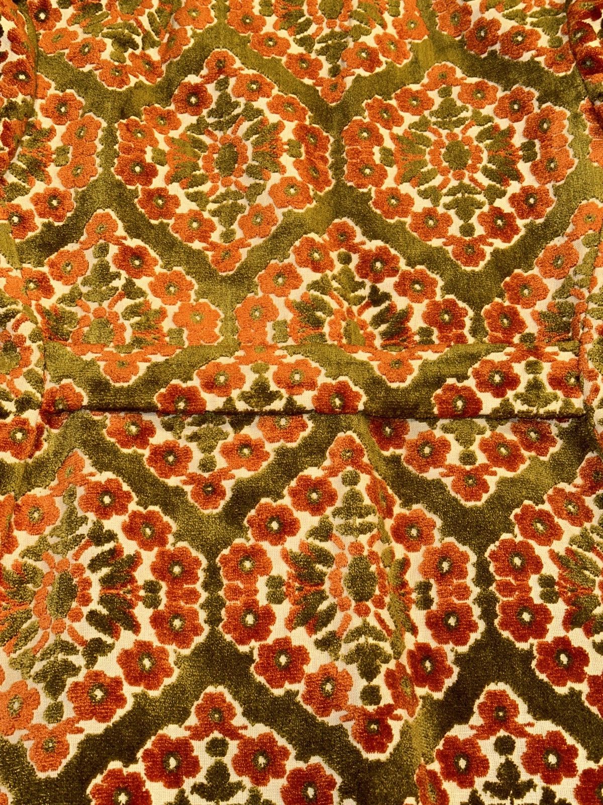 Other VTG 50s 60s Lilli Ann Floral Chenille Carpet Tapestry Jacket Size L / US 10 / IT 46 - 6 Thumbnail