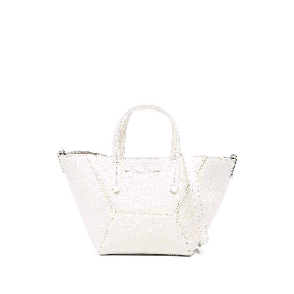 Brunello Cucinelli Brunello Cucinelli WHITE Tote Bags Size ONE SIZE - 1 Thumbnail