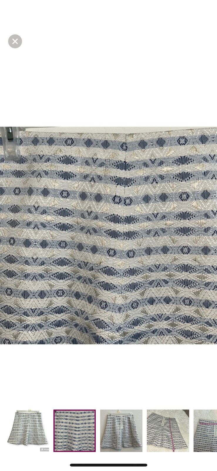 J.Crew J.crew jacquard flare skirt size 00 Size 24" / US 00 / IT 34 - 4 Thumbnail