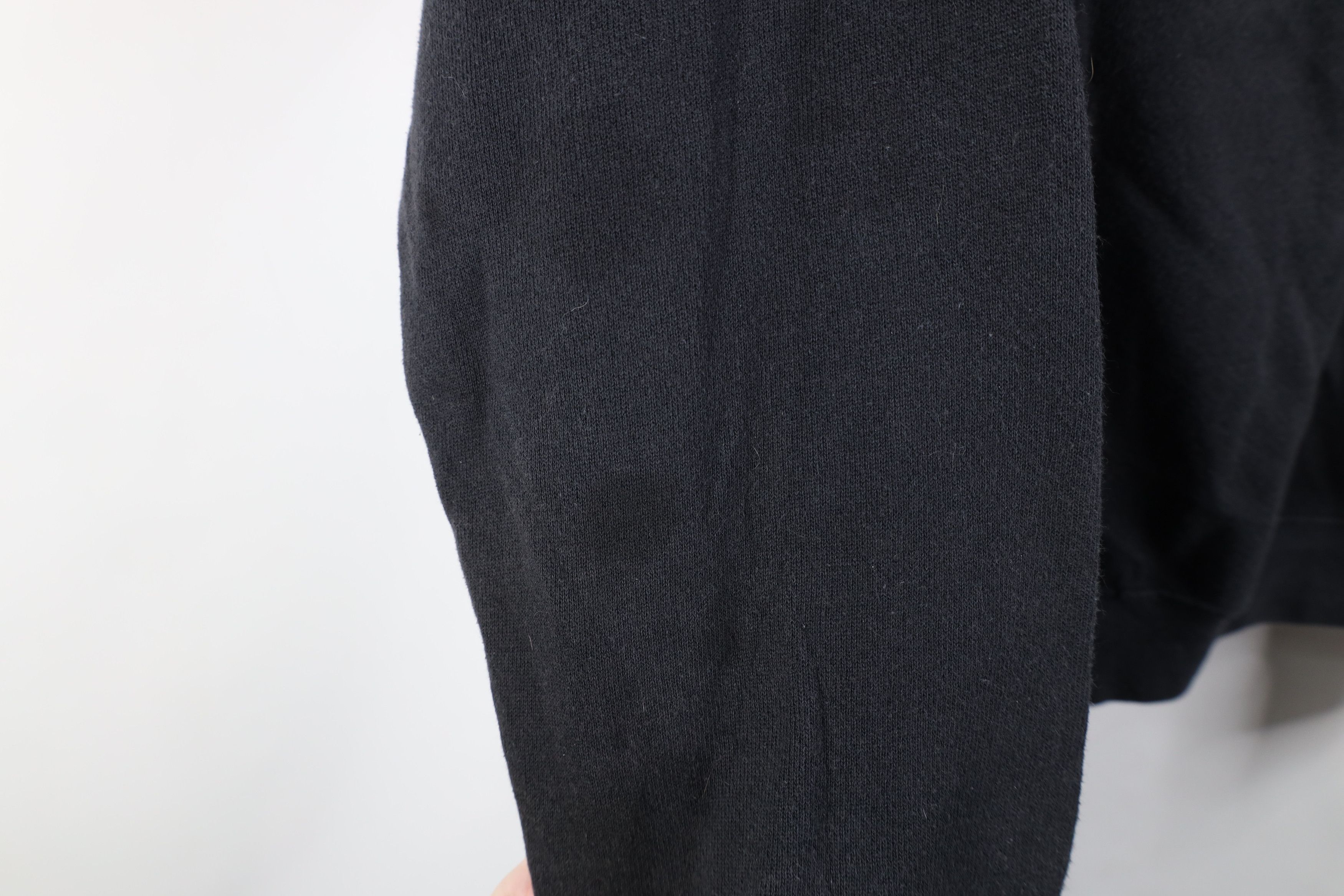Vintage Vintage 90s Streetwear Blank Crewneck Sweatshirt Black Size L / US 10 / IT 46 - 4 Thumbnail