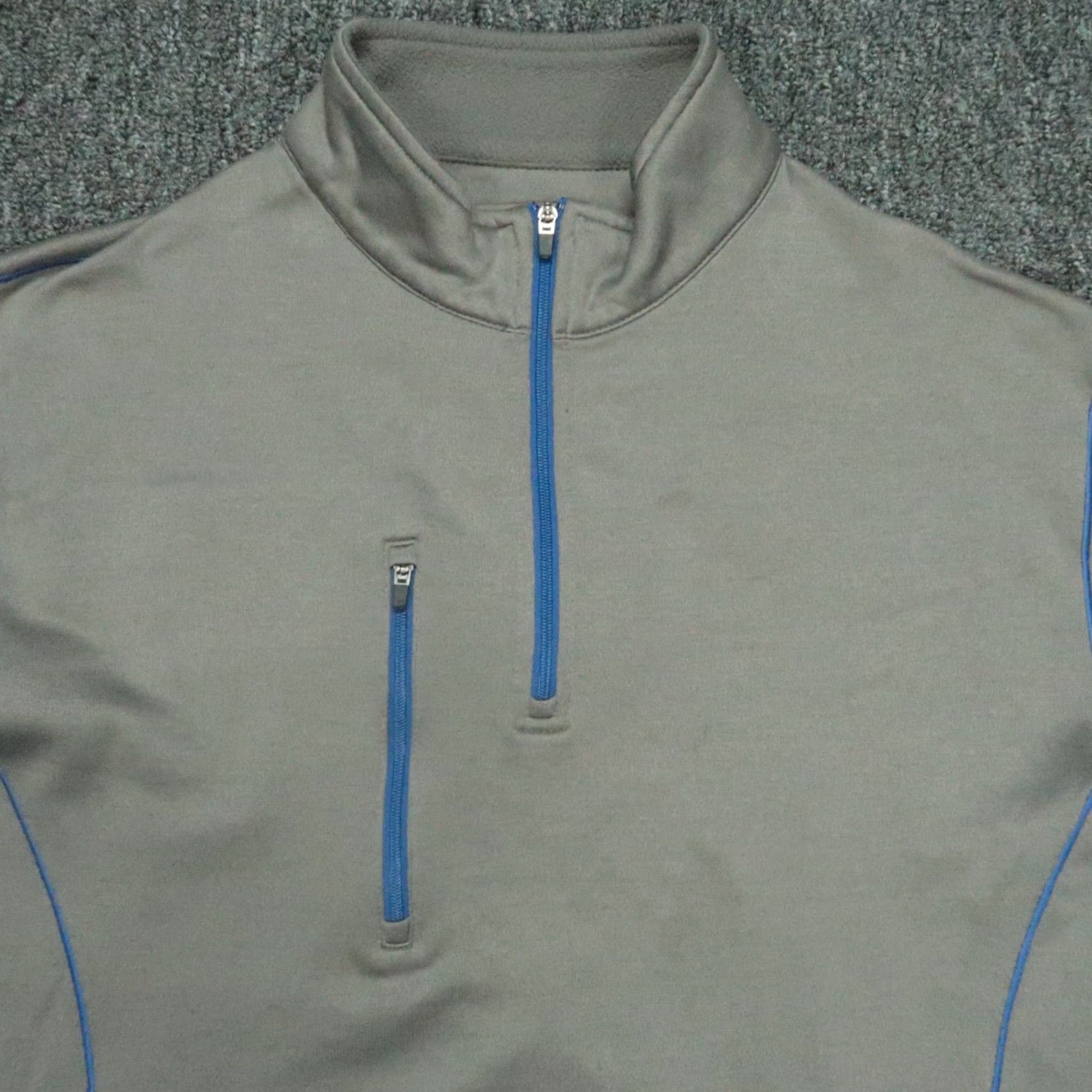 Peter Millar Peter Millar Crown Sport Pullover Men Medium Gray Fleece Performance Quarter Zip Shirt Size US M / EU 48-50 / 2 - 2 Thumbnail