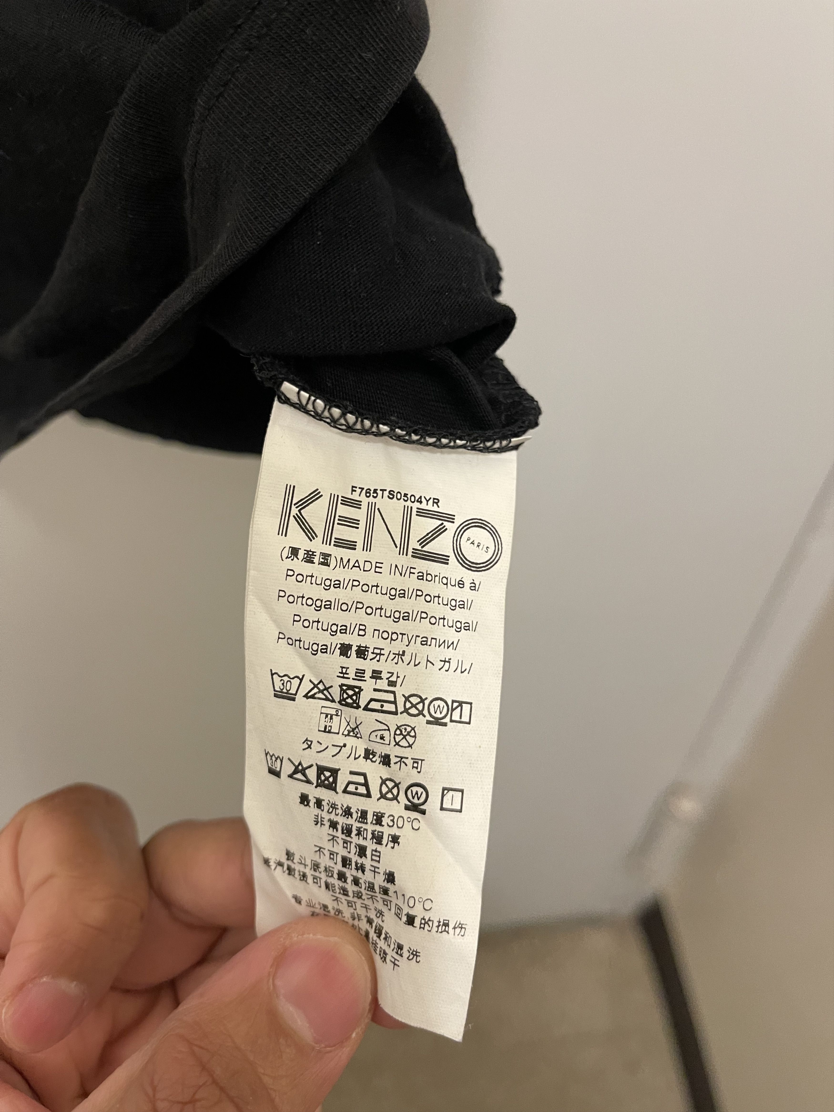 Kenzo KENZO PARIS BLACK TEE TIGER PRINT LOGO Size US M / EU 48-50 / 2 - 11 Thumbnail