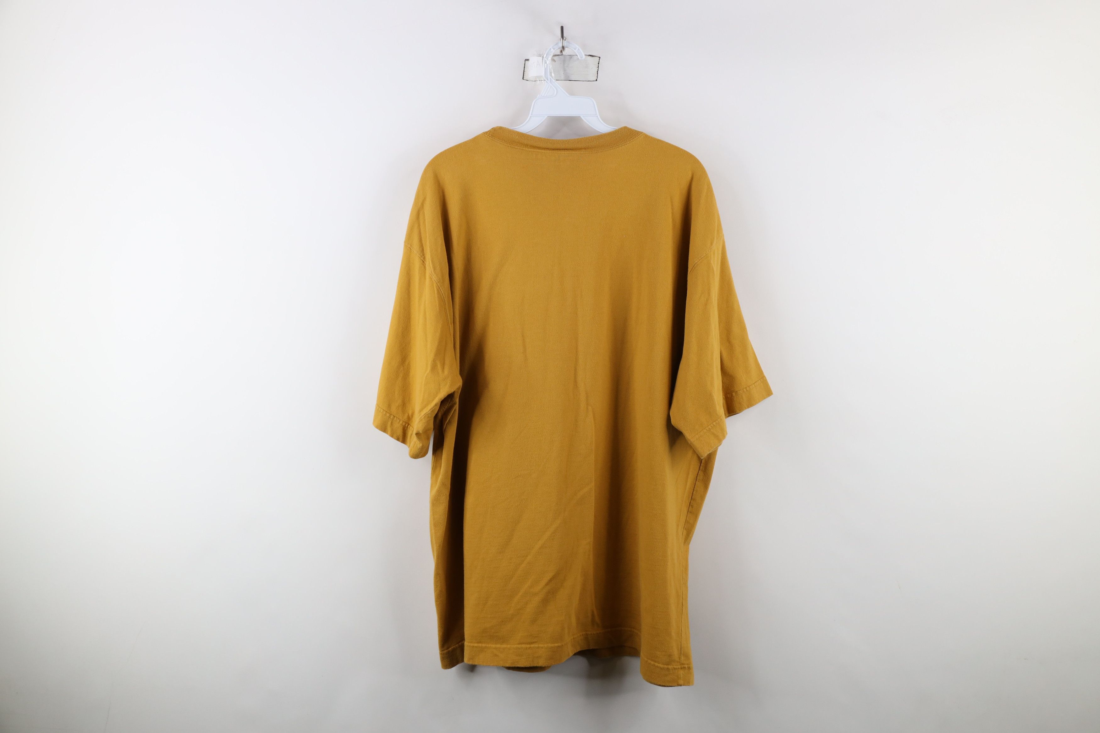 Vintage Vintage 90s Streetwear Fit Pocket T-Shirt Yellow Cotton Size US XL / EU 56 / 4 - 12 Thumbnail