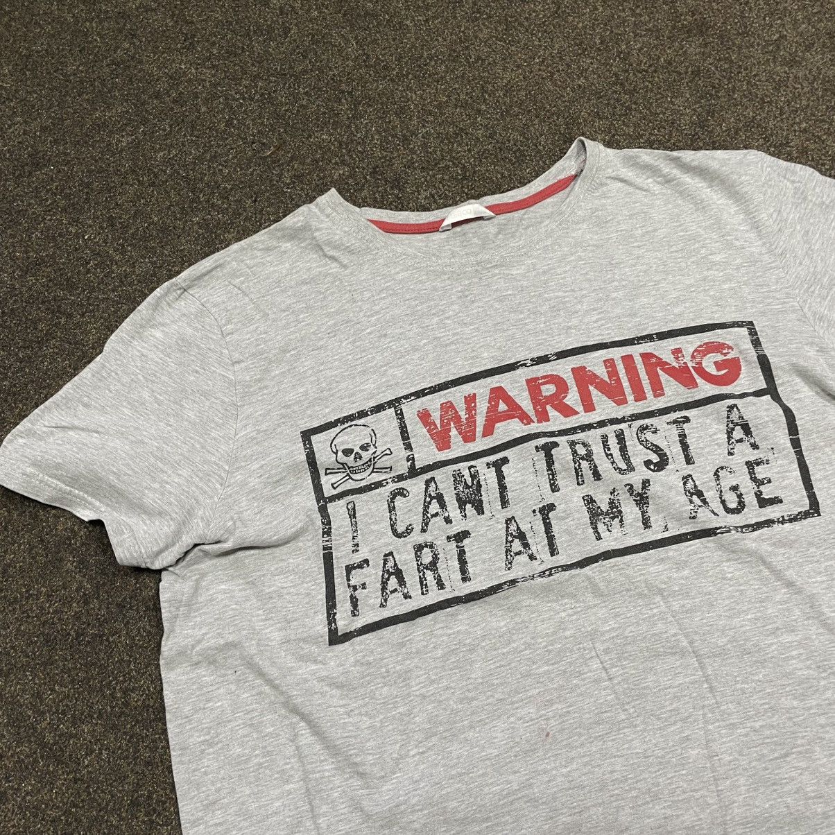 Vintage Vintage Y2K Humor Graphic Tee Warning Funny Streetwear M Size US M / EU 48-50 / 2 - 3 Thumbnail