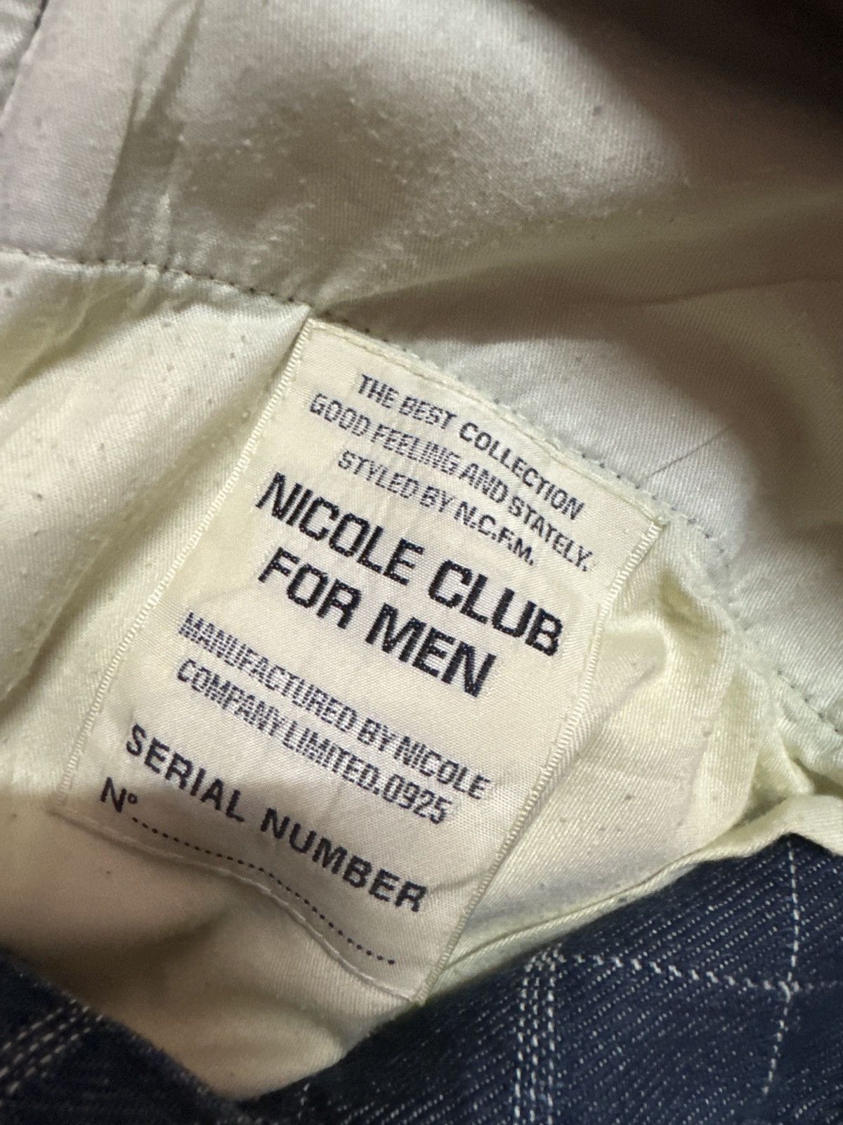 Japanese Brand × Vintage Nicole Club For Men Checkered Denim Jeans Size US 33 - 12 Thumbnail