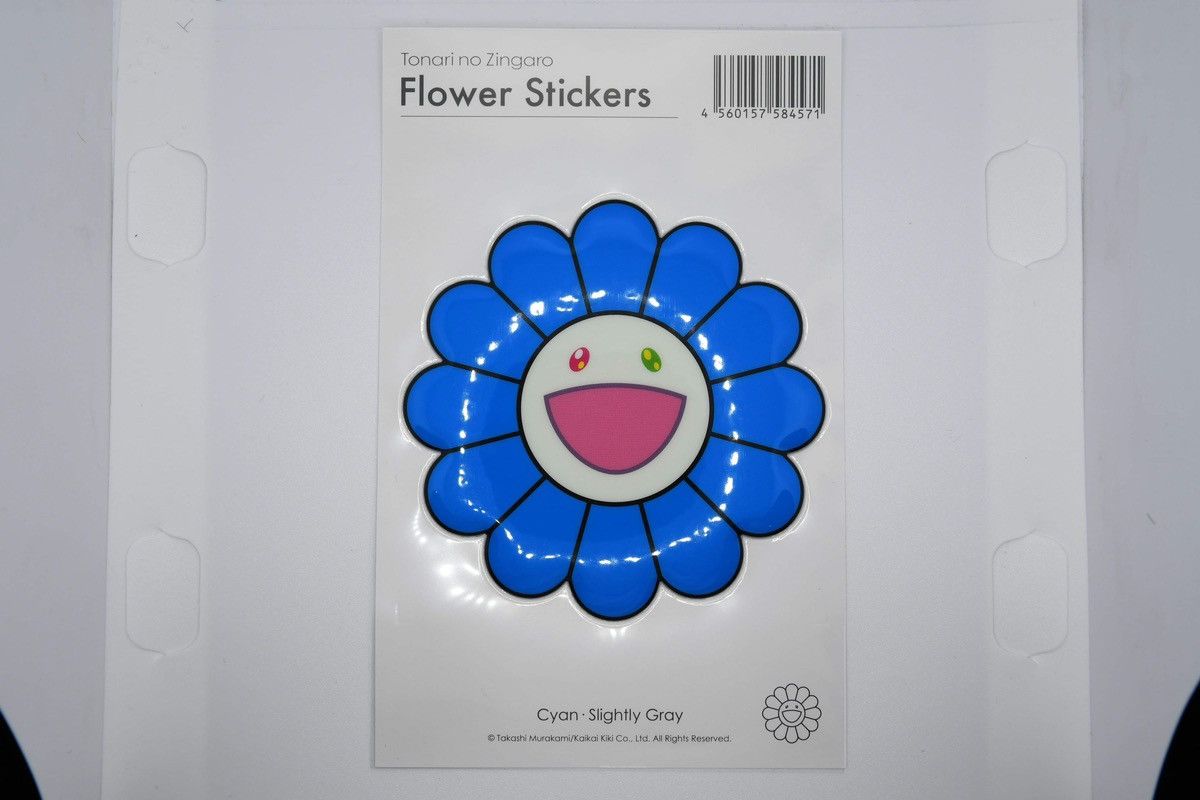 Takashi Murakami Takashi Murakami - Bubblingly Sticker - Cyan Slightly Gray Size ONE SIZE - 1 Thumbnail