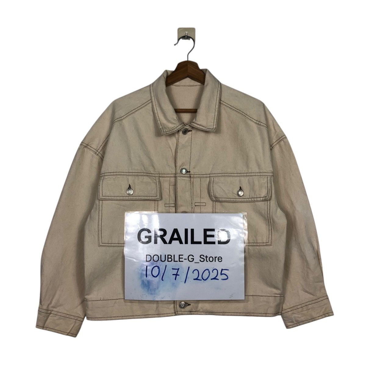 Vintage 📌Vintage Cropped Biker Jacket Double Pocket Issey Miyake Size US M / EU 48-50 / 2 - 1 Thumbnail
