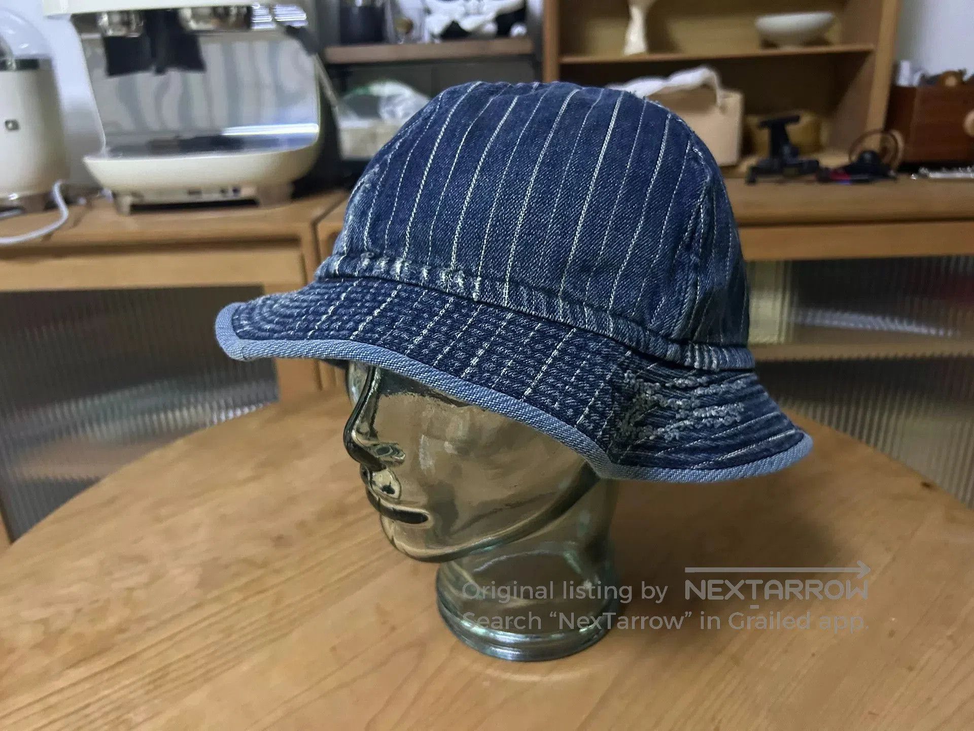 Porter Classic classic denim bucket hat for summer style. Size ONE SIZE - 2 Thumbnail
