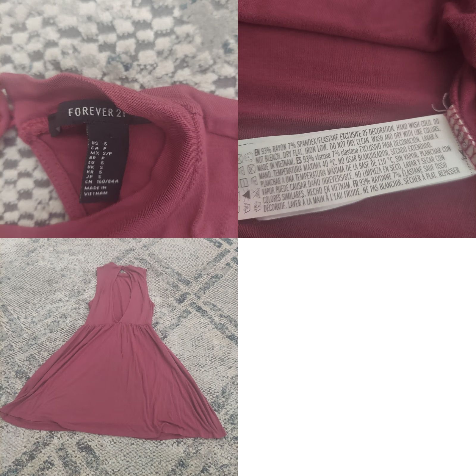 Forever 21 FOREVER 21 Dress Women's Fit & Flare Sleeveless Pink Long Size S Casual Party/Cocktail Travel Formal Spring Summer Dress Size S / US 4 / IT 40 - 8 Thumbnail