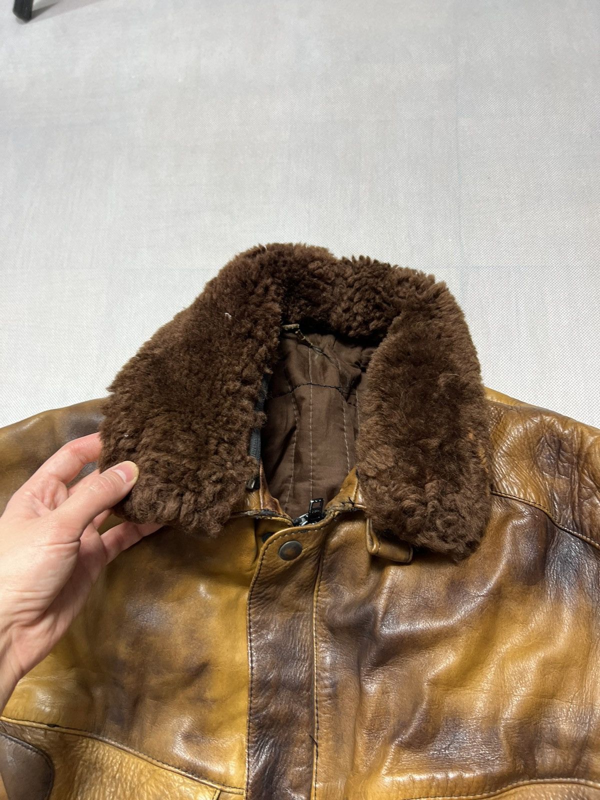 Vintage Heavy Leather Jacket F.T. vintage 80’s 90’s motocycle Size US XL / EU 56 / 4 - 5 Thumbnail