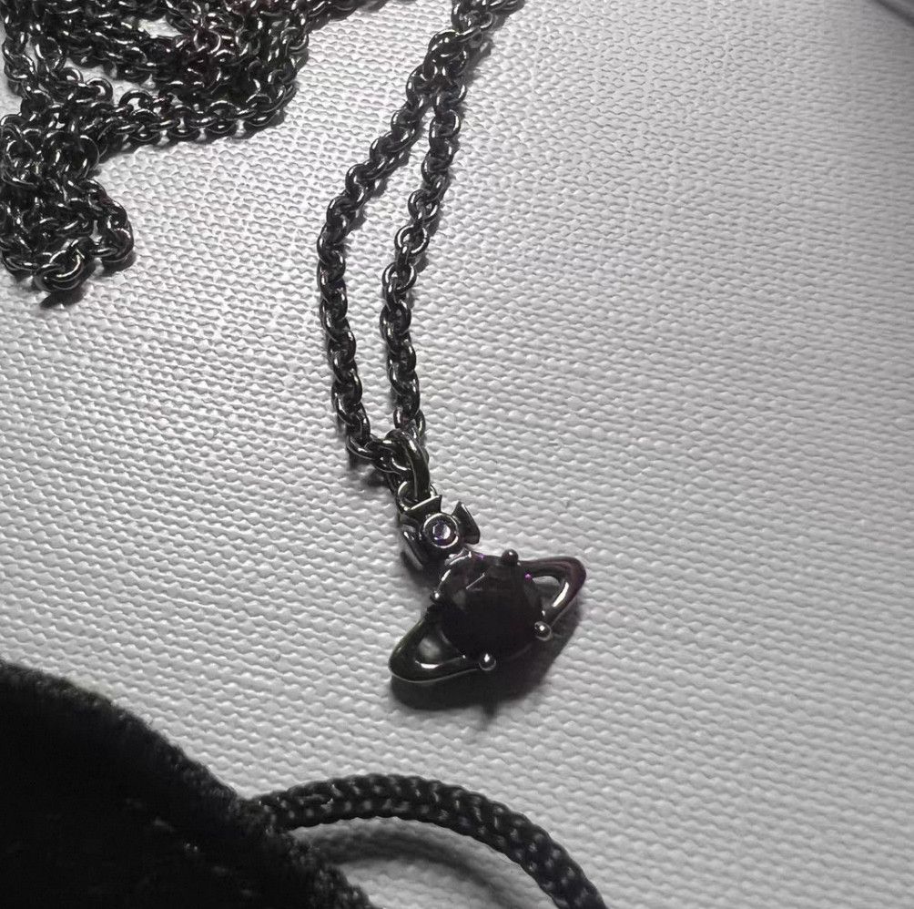 Vivienne Westwood Vivienne Westwood Purple Saturn Necklace. Size ONE SIZE - 3 Thumbnail