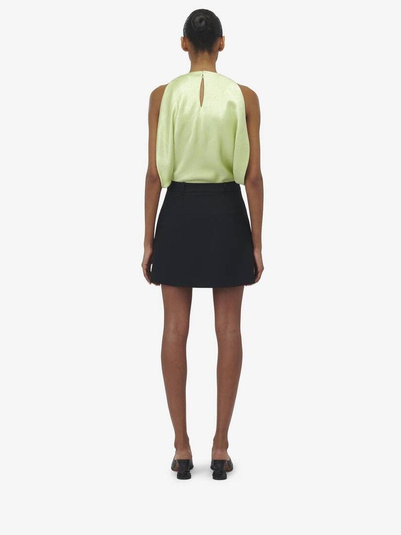 Alexander McQueen o1srvl11e0326 Draped Armhole Top in Pale Green Size XL / US 12-14 / IT 48-50 - 4 Thumbnail