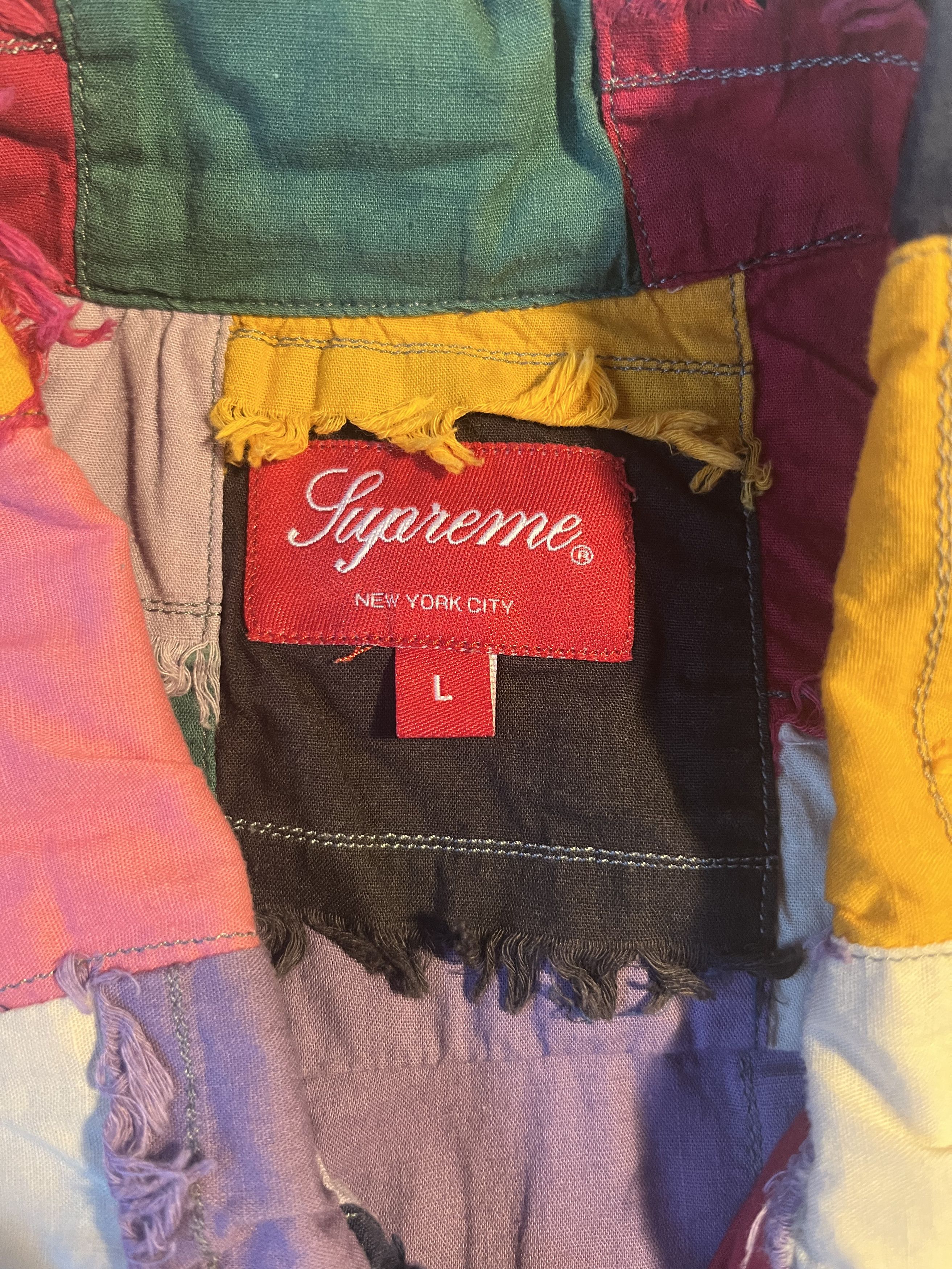 Supreme Supreme Patchwork S/S Shirt Size US L / EU 52-54 / 3 - 5 Thumbnail