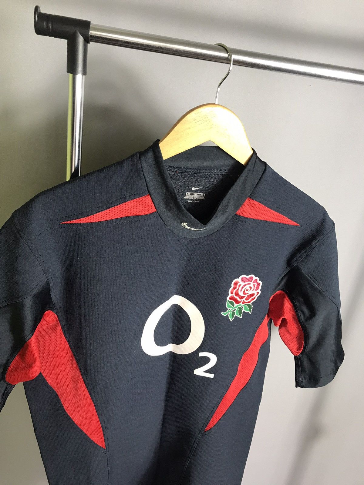 Vintage England Rugby Union 2003 2004 player blue away Nike Shirt Size US XL / EU 56 / 4 - 3 Thumbnail