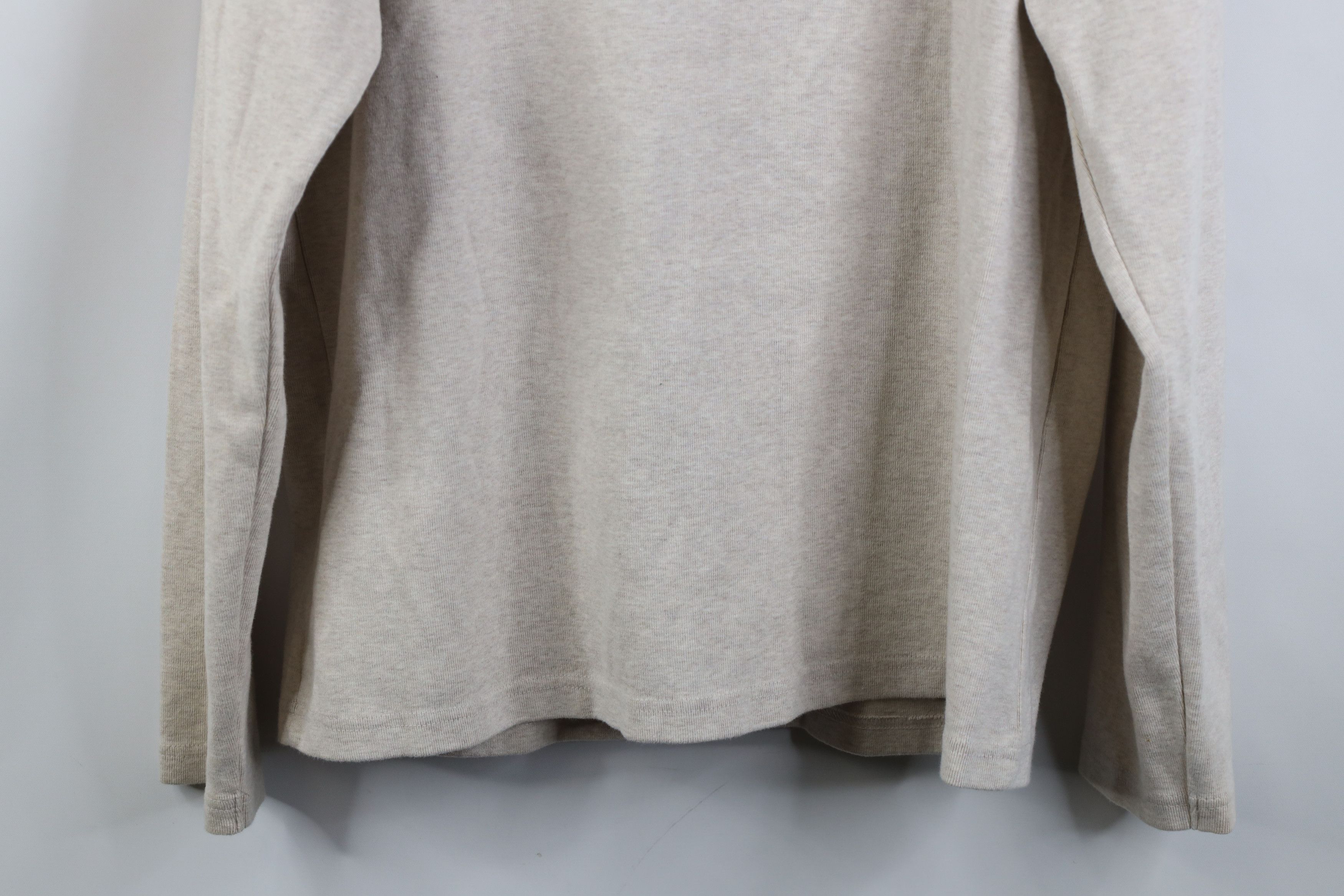 Gap Vintage 90s Gap Ribbed Knit Thermal Henley T-Shirt Beige Size US M / EU 48-50 / 2 - 14 Thumbnail