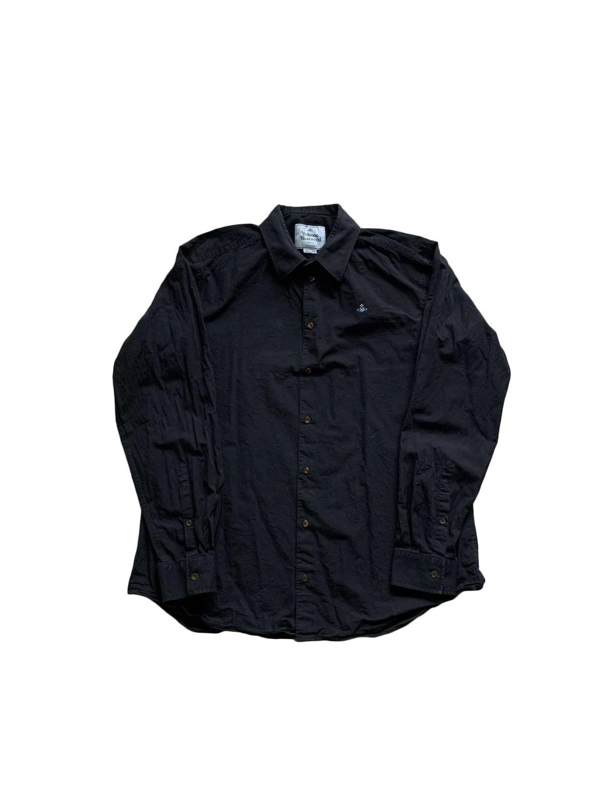Vintage × Vivienne Westwood Vivienne Westwood Shirt Mens 58 Plain Black Long Sleeve Size US XL / EU 56 / 4 - 1 Thumbnail