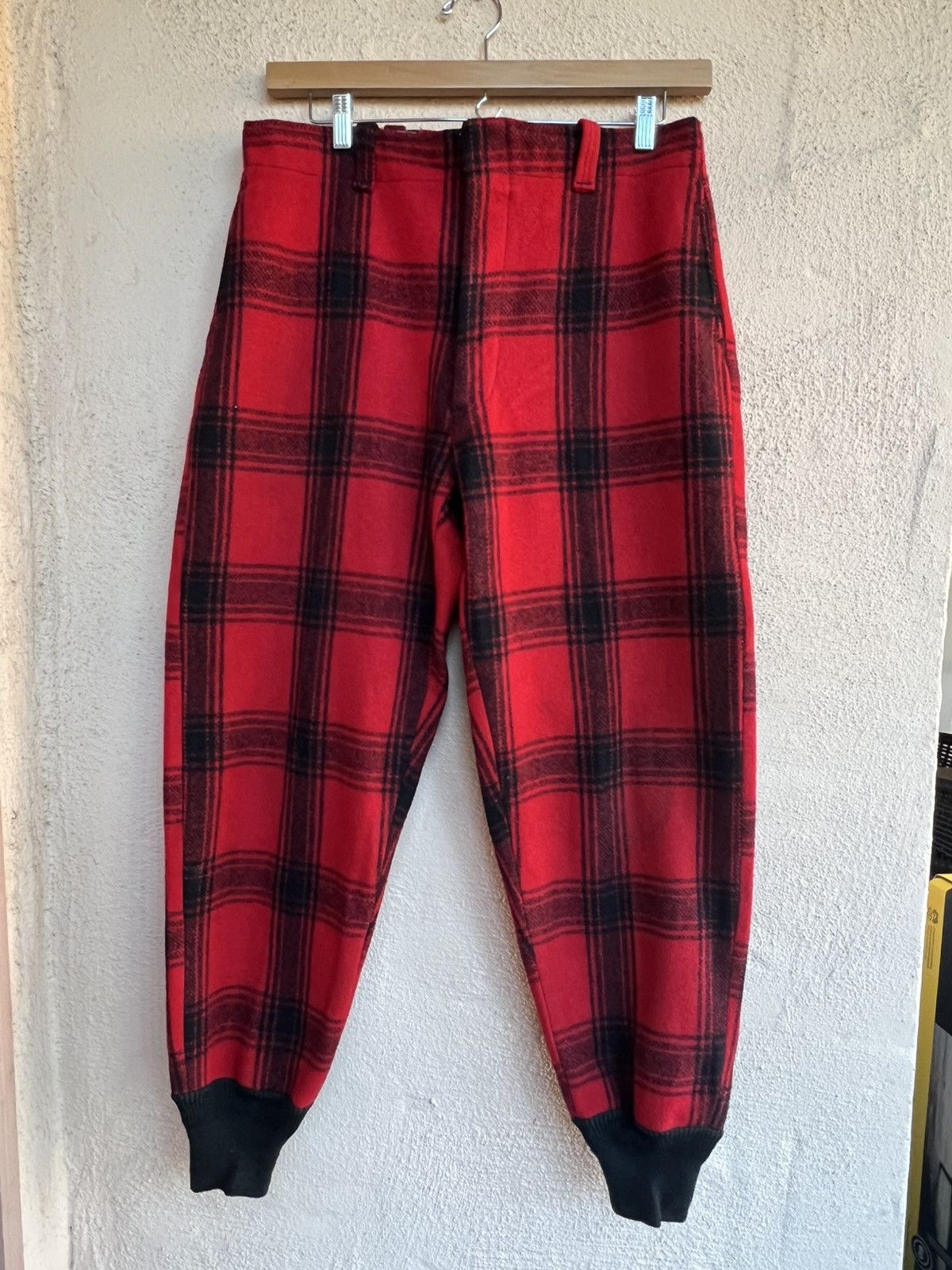 Vintage Vintage J.C.Higgens plaid Hunting joggers Size US 35 - 1 Thumbnail