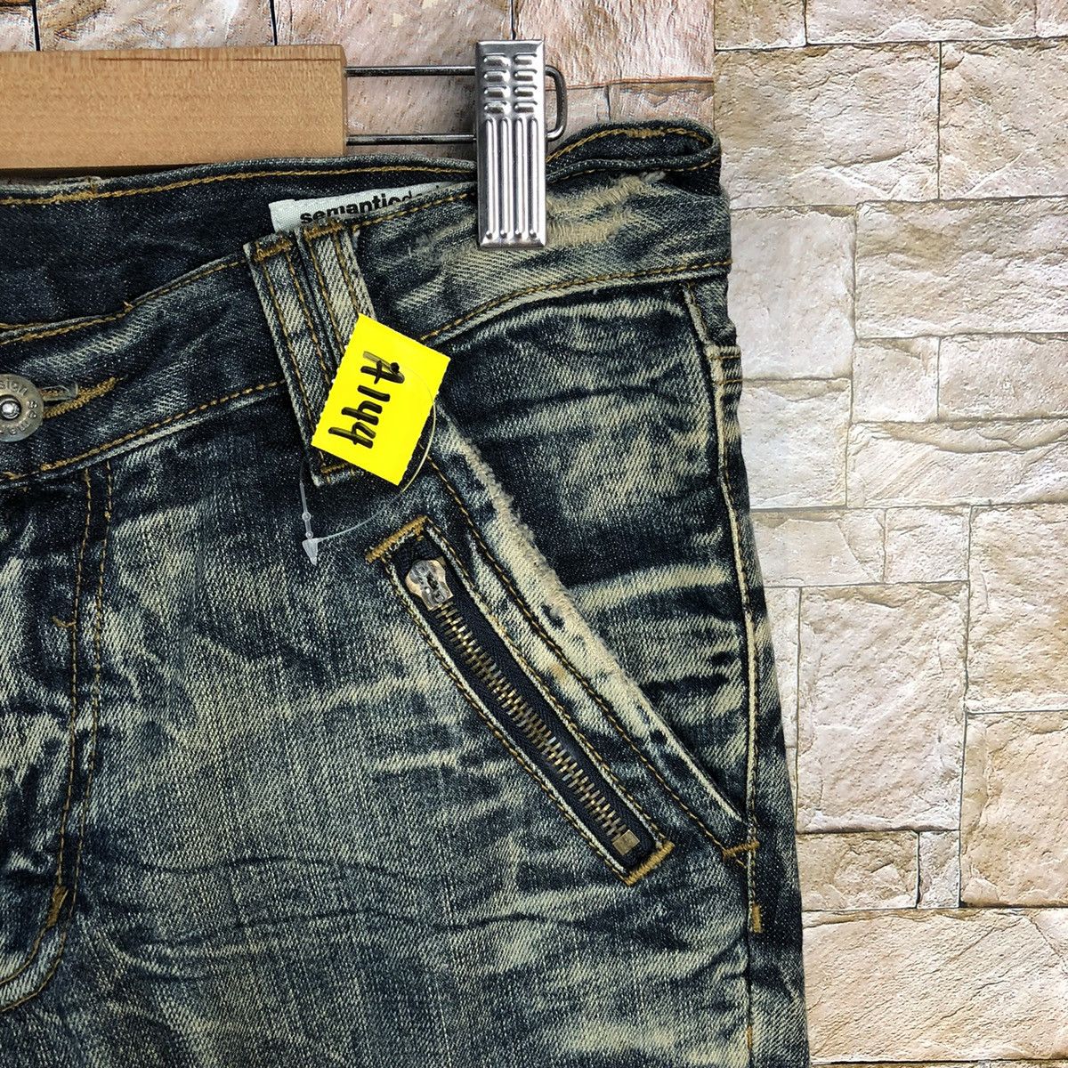 semanticdesign DL Semantic Design Blue Distressed Denim Pants #A144 Size US 28 / EU 44 - 9 Thumbnail
