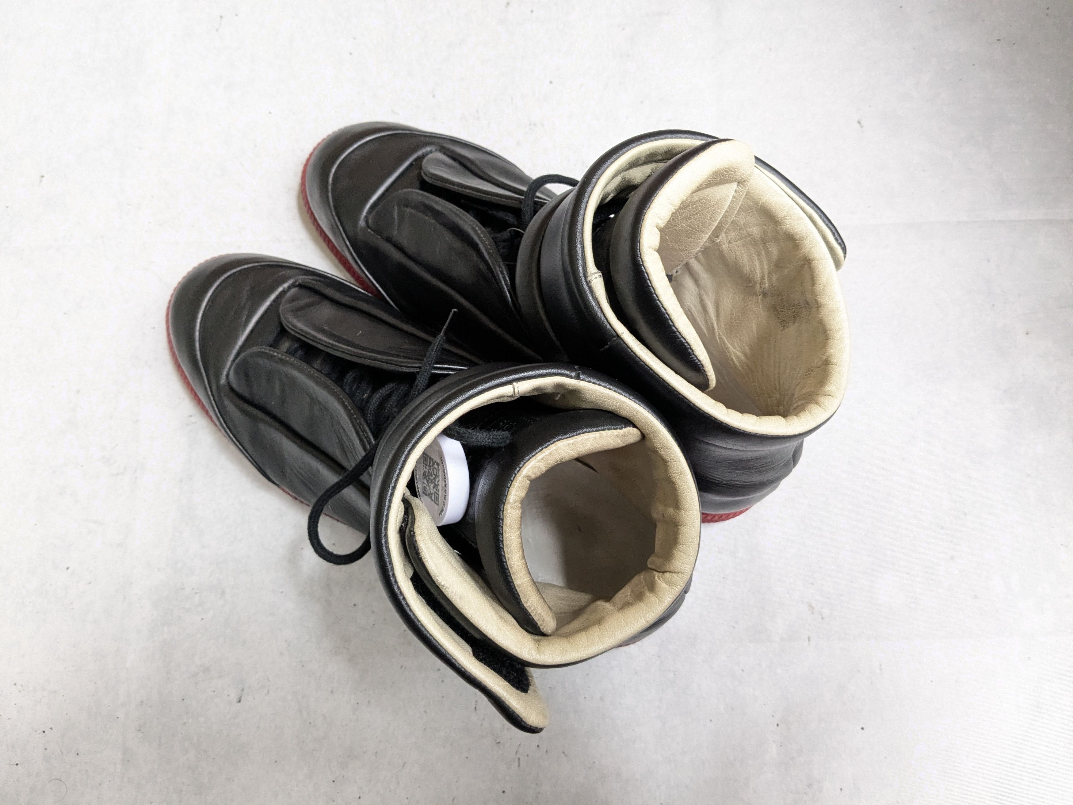 Maison Margiela Maison Margiela Future Black Red 11 44 Leather High Tops Size US 11 / EU 44 - 14 Thumbnail