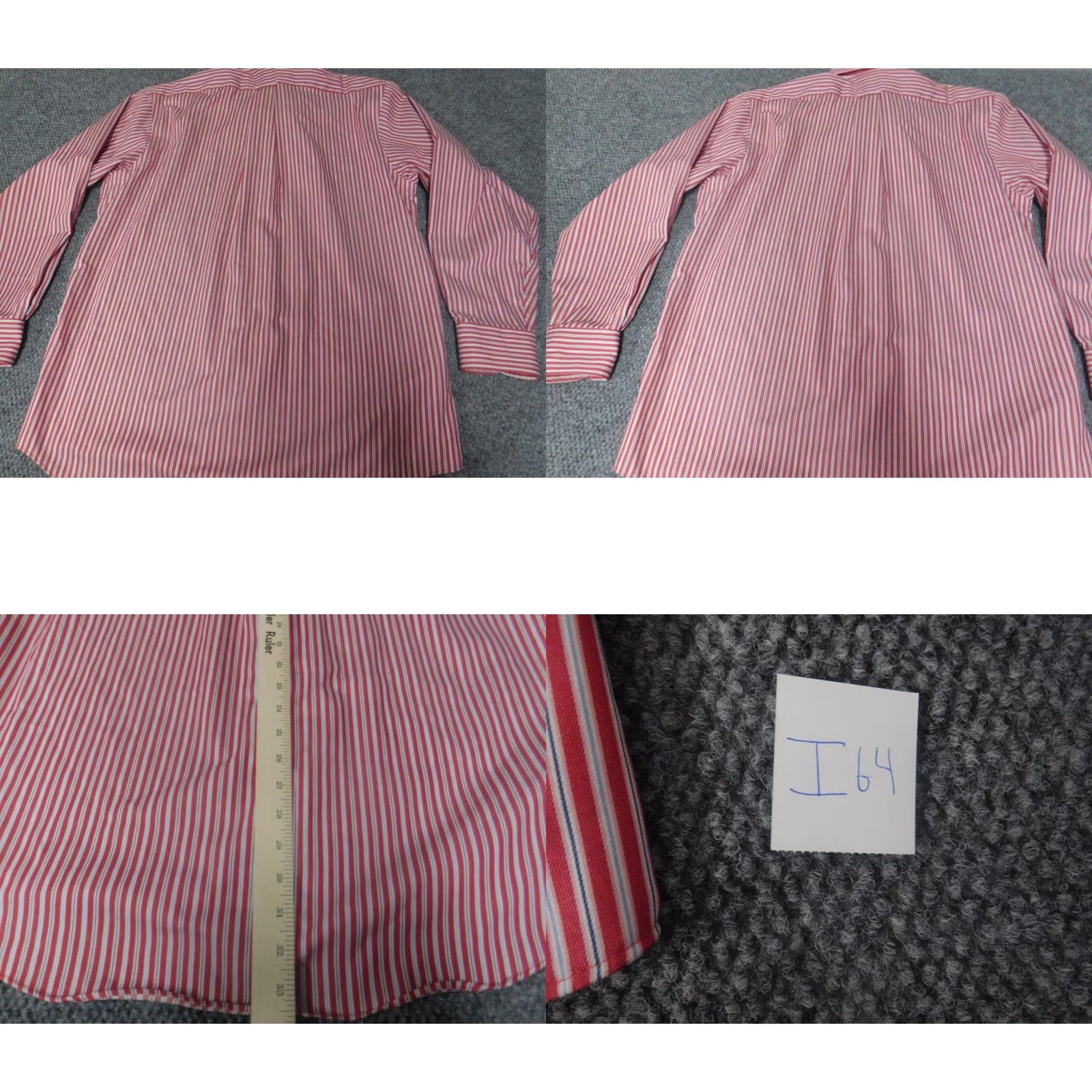 Izod IZOD Shirt Long Sleeve Red Striped Easy Care Button Up Classic Men L Size US L / EU 52-54 / 3 - 8 Thumbnail