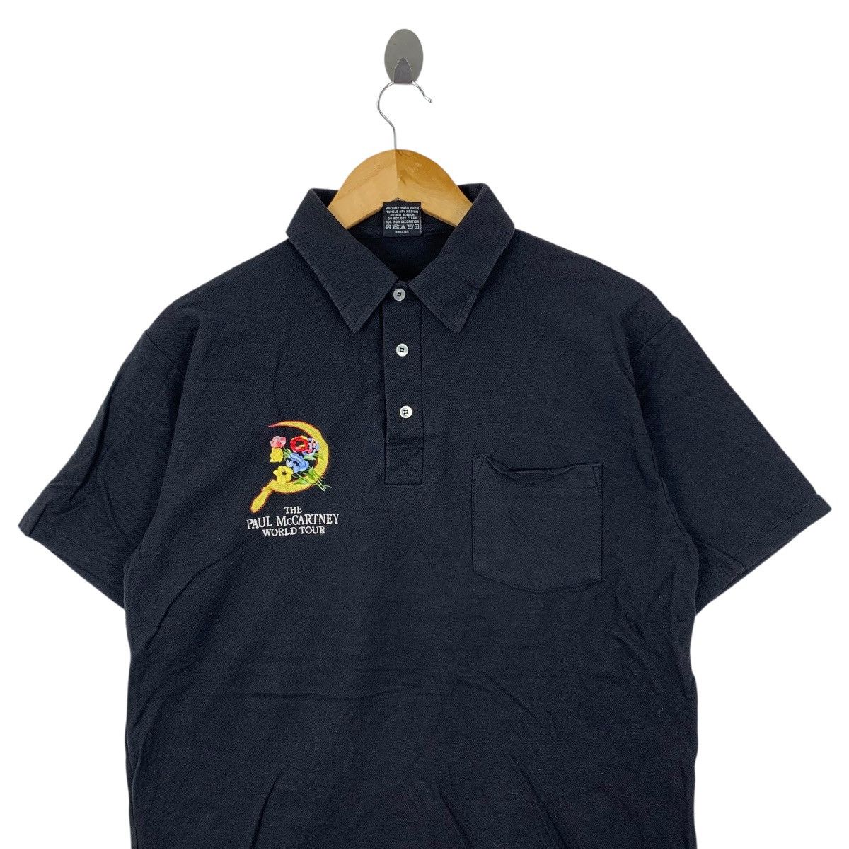 Vintage Vintage 90s THE PAUL MCCARTNEY World Tour Usa Band Shirt Size US L / EU 52-54 / 3 - 2 Thumbnail