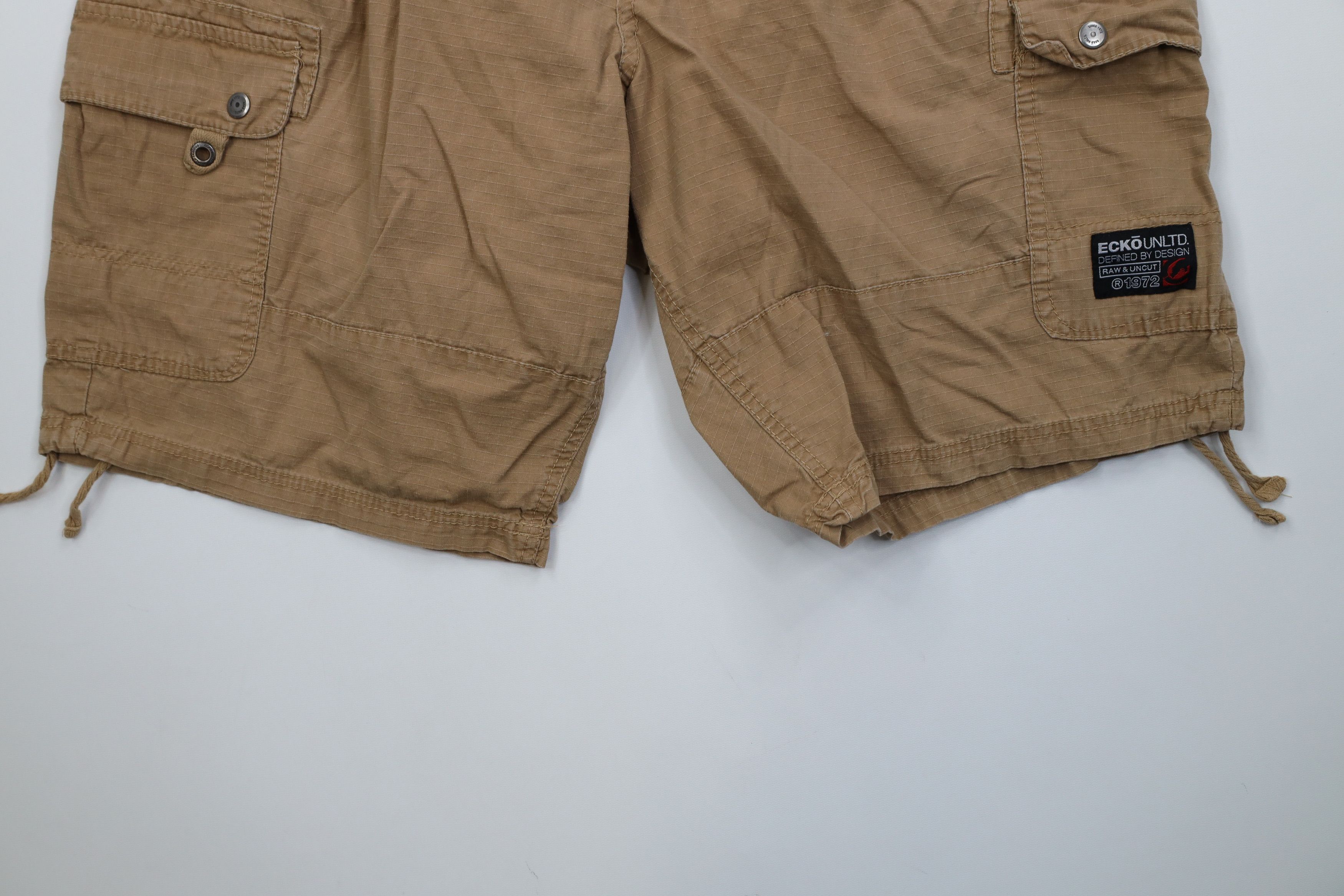 Ecko Unltd. Vintage 90s Y2K Ecko Ripstop Surplus Cargo Shorts Cotton Size US 42 / EU 58 - 4 Thumbnail