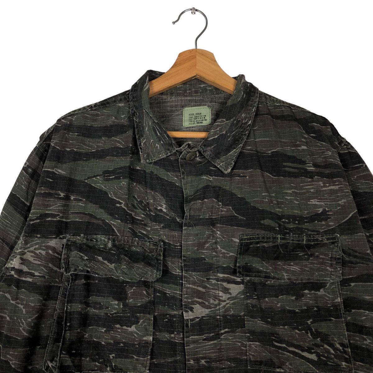 Japanese Brand 🔥90’s Vintage Cargo Inspector Jacket Military Tiger Striped Size US M / EU 48-50 / 2 - 2 Thumbnail