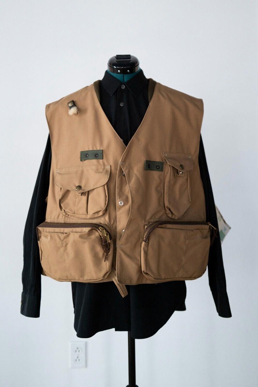 Image of Vintage Filson Fly Fishing Vest NWT Sz. in Brown, Men's (Size 2XL)