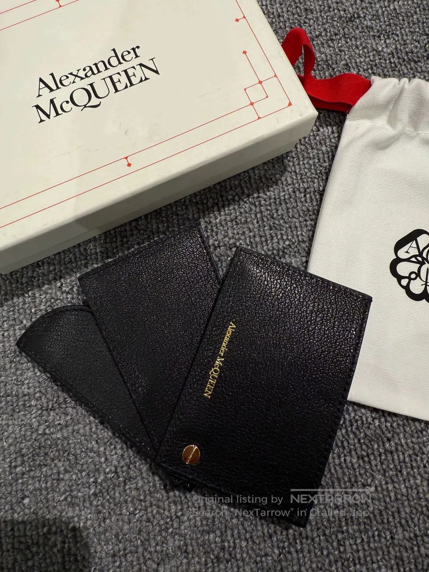 Alexander McQueen Alexander McQueen Leather Card Holder. Size ONE SIZE - 4 Thumbnail