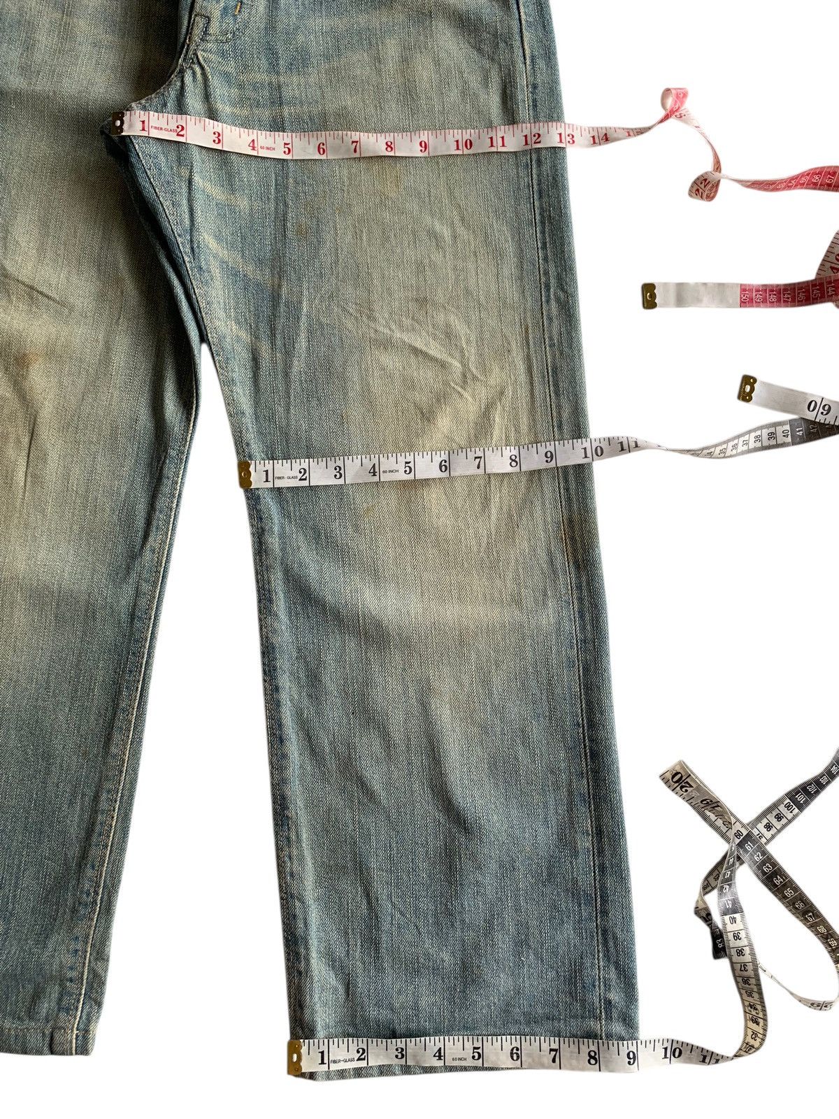 Edwin VINTAGE EDWIN SELVEDGE 505Z FADED&RUSTY DISTRESSED DENIM Size US 30 / EU 46 - 23 Thumbnail